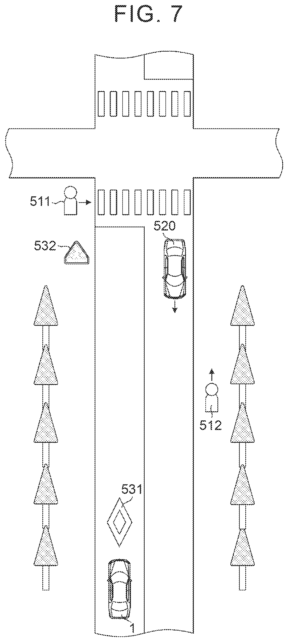 Patent US11780436 Figure 5 – On-board sensor system
