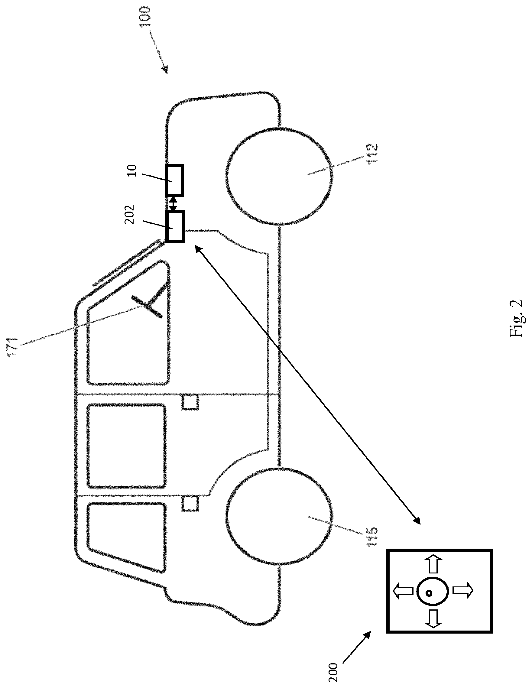 Patent US11780437 Figure 2 – Controlling movement of a vehicle