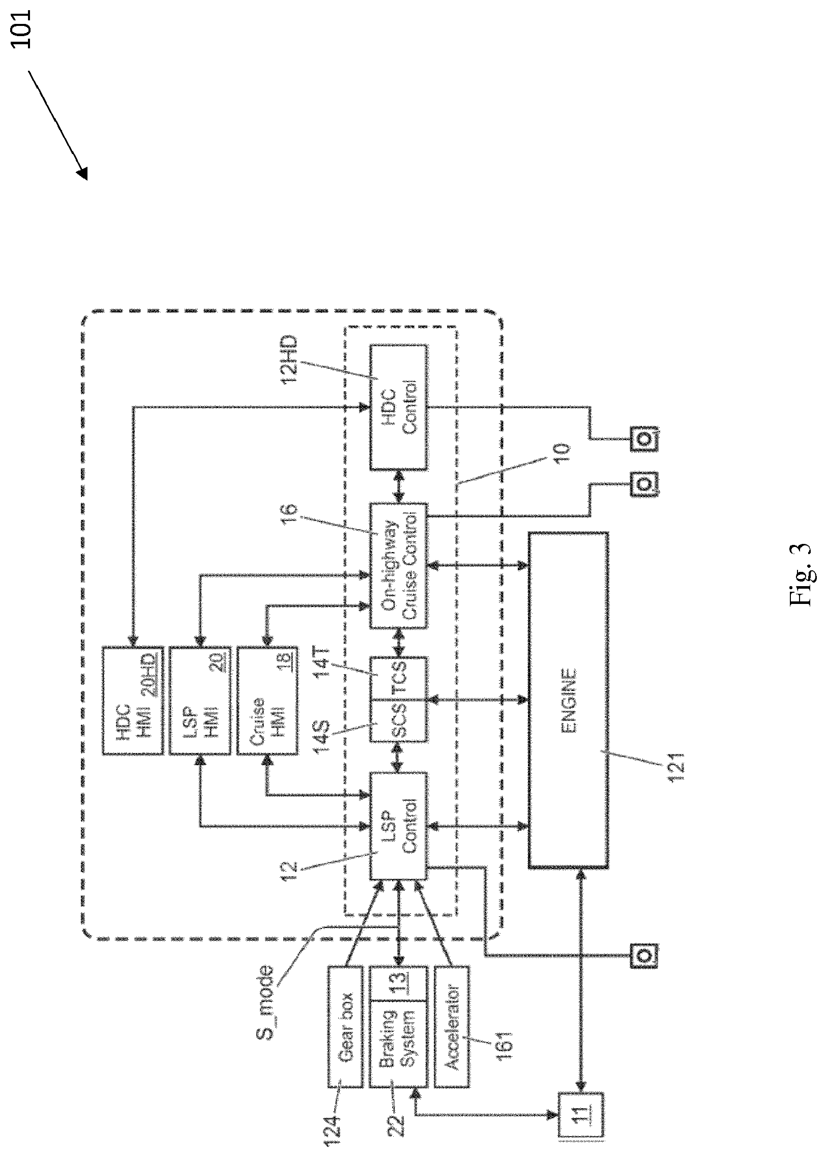 Patent US11780437 Figure 3 – Controlling movement of a vehicle
