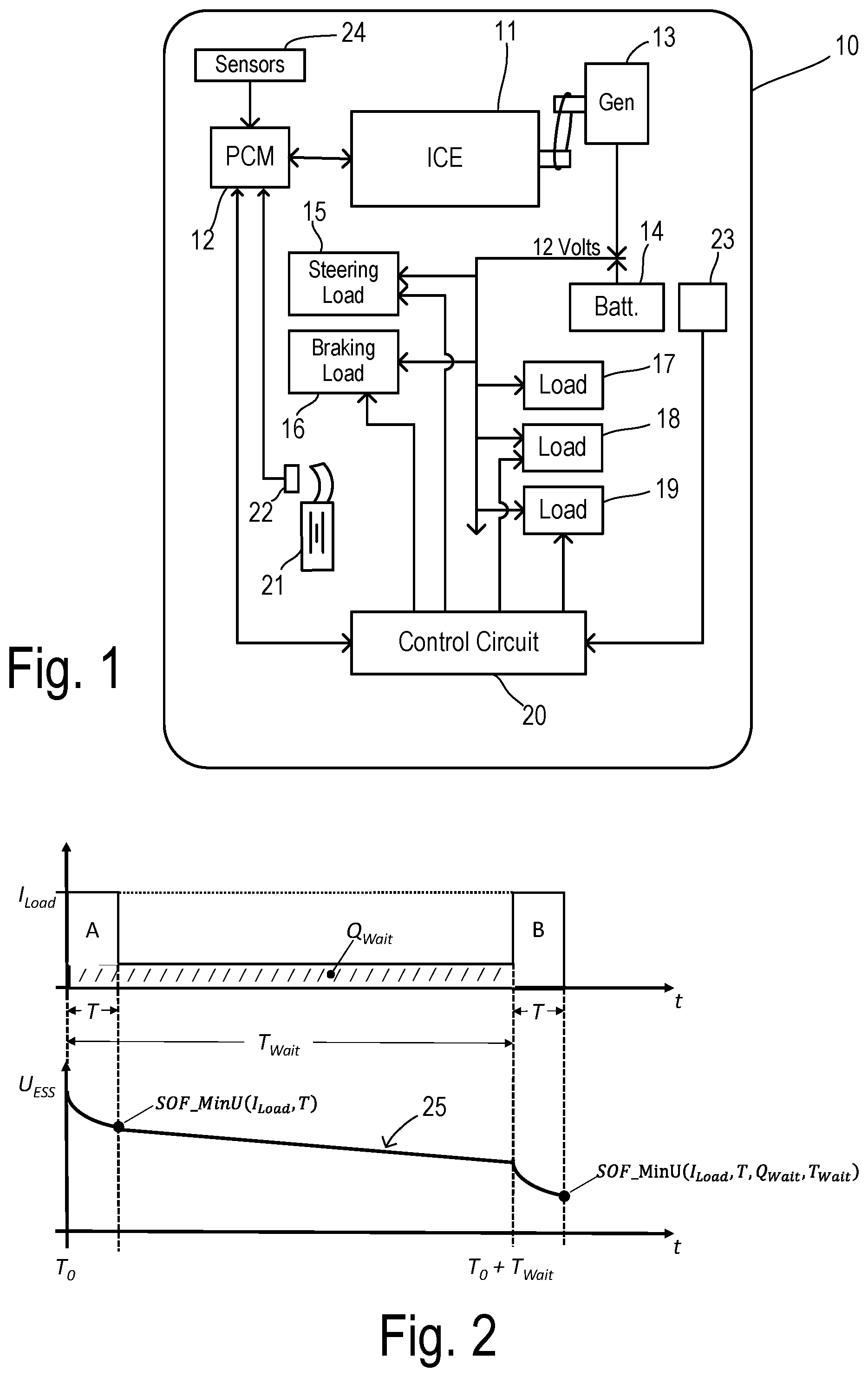 Patent US11780438 Figure 1 – Predictive stop-start control using state of function during gliding