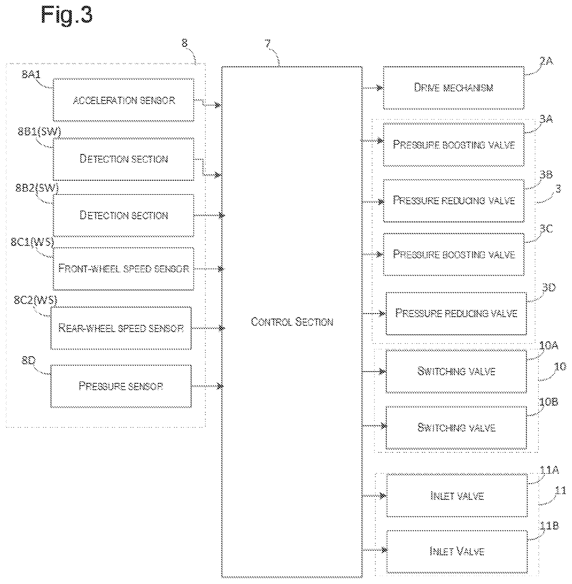 Patent US11780439 Figure 2 – Control device and control method for executing and canceling hill-hold control