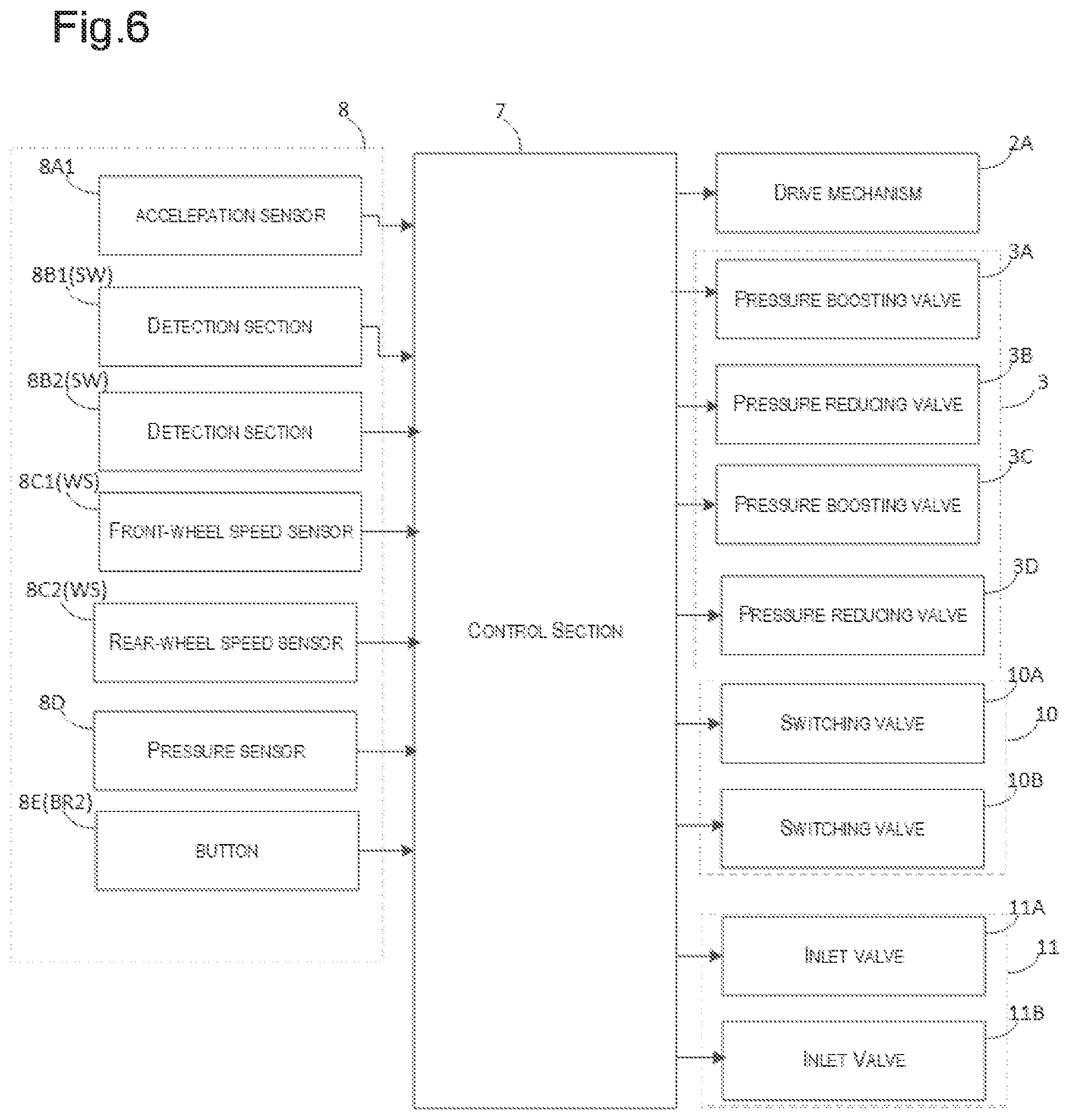 Patent US11780439 Figure 5 – Control device and control method for executing and canceling hill-hold control