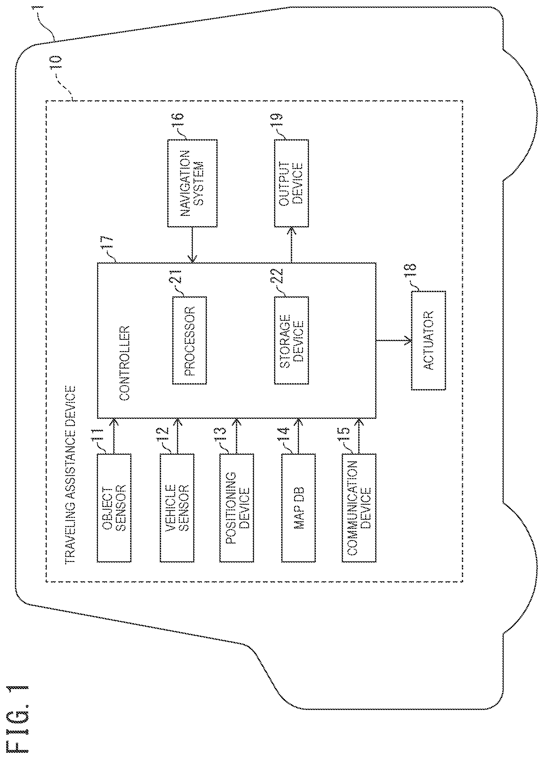 Patent US11780448 Figure 1 – Vehicle behavior estimation method, vehicle control method, and vehicle behavior estimation device
