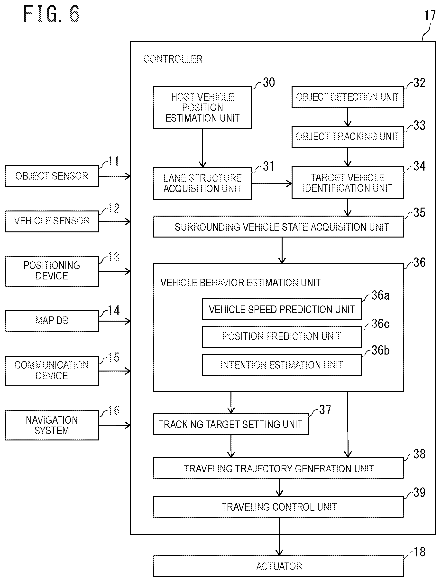 Patent US11780448 Figure 6 – Vehicle behavior estimation method, vehicle control method, and vehicle behavior estimation device