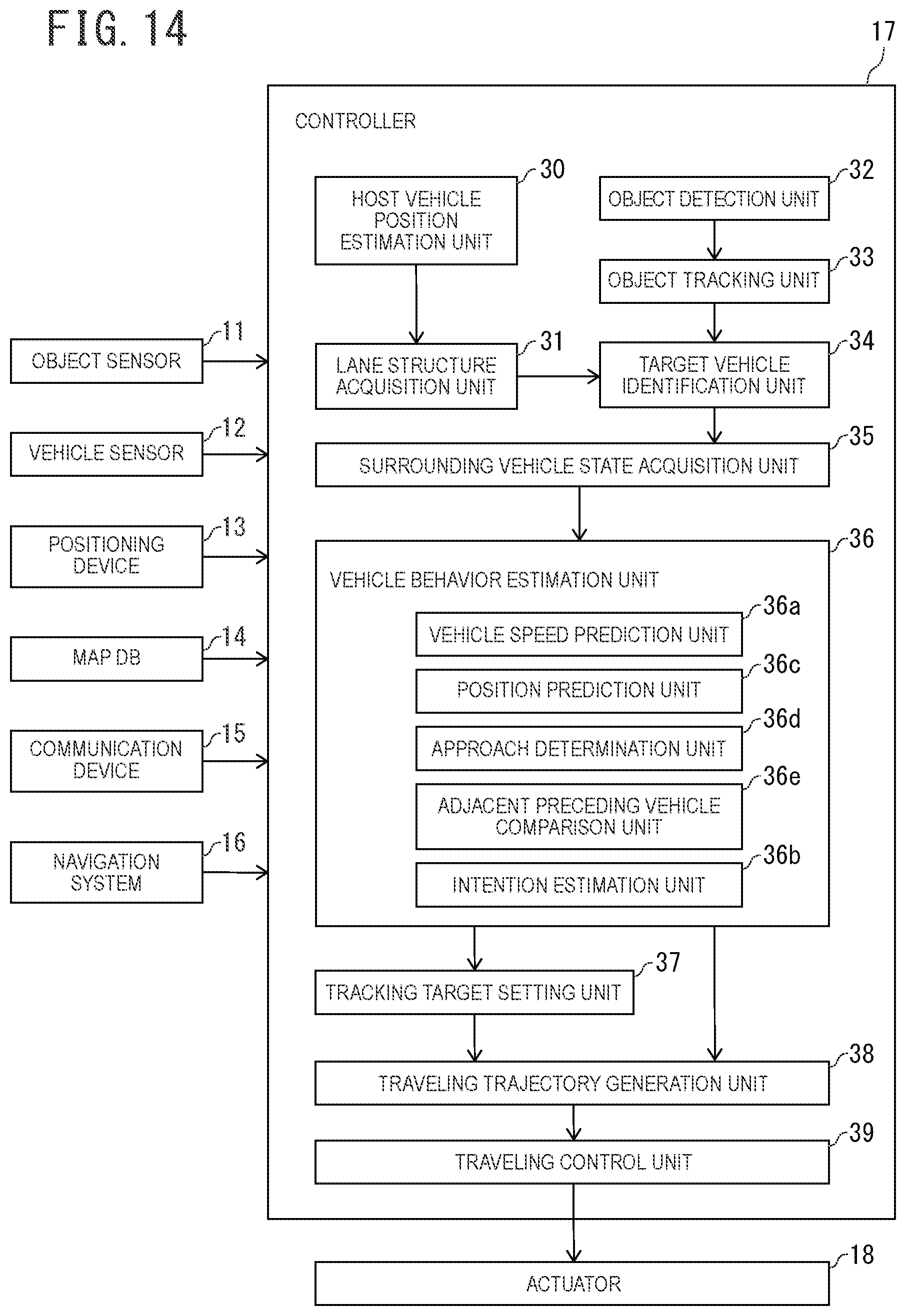 Patent US11780448 Figure 13 – Vehicle behavior estimation method, vehicle control method, and vehicle behavior estimation device