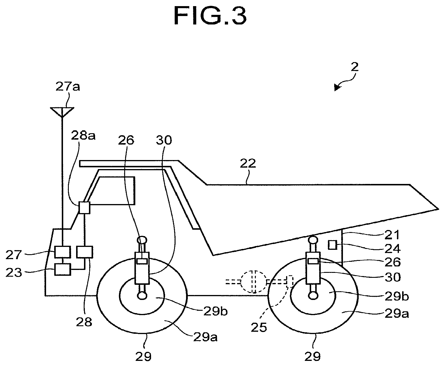 Patent US11780450 Figure 3 – Tire management system and tire management method