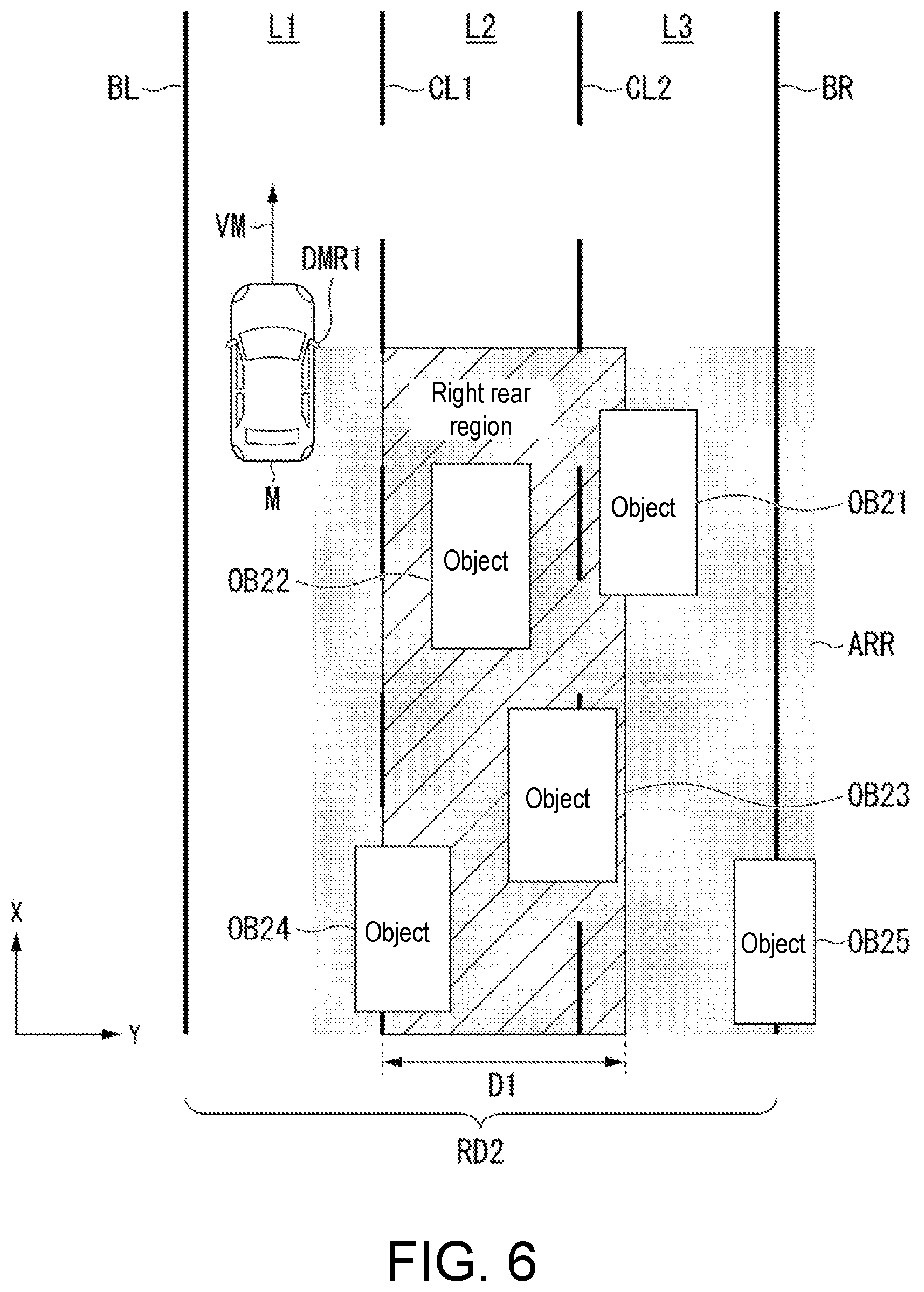Patent US11780455 Figure 6 – Vehicle control device, vehicle control method, and recording medium