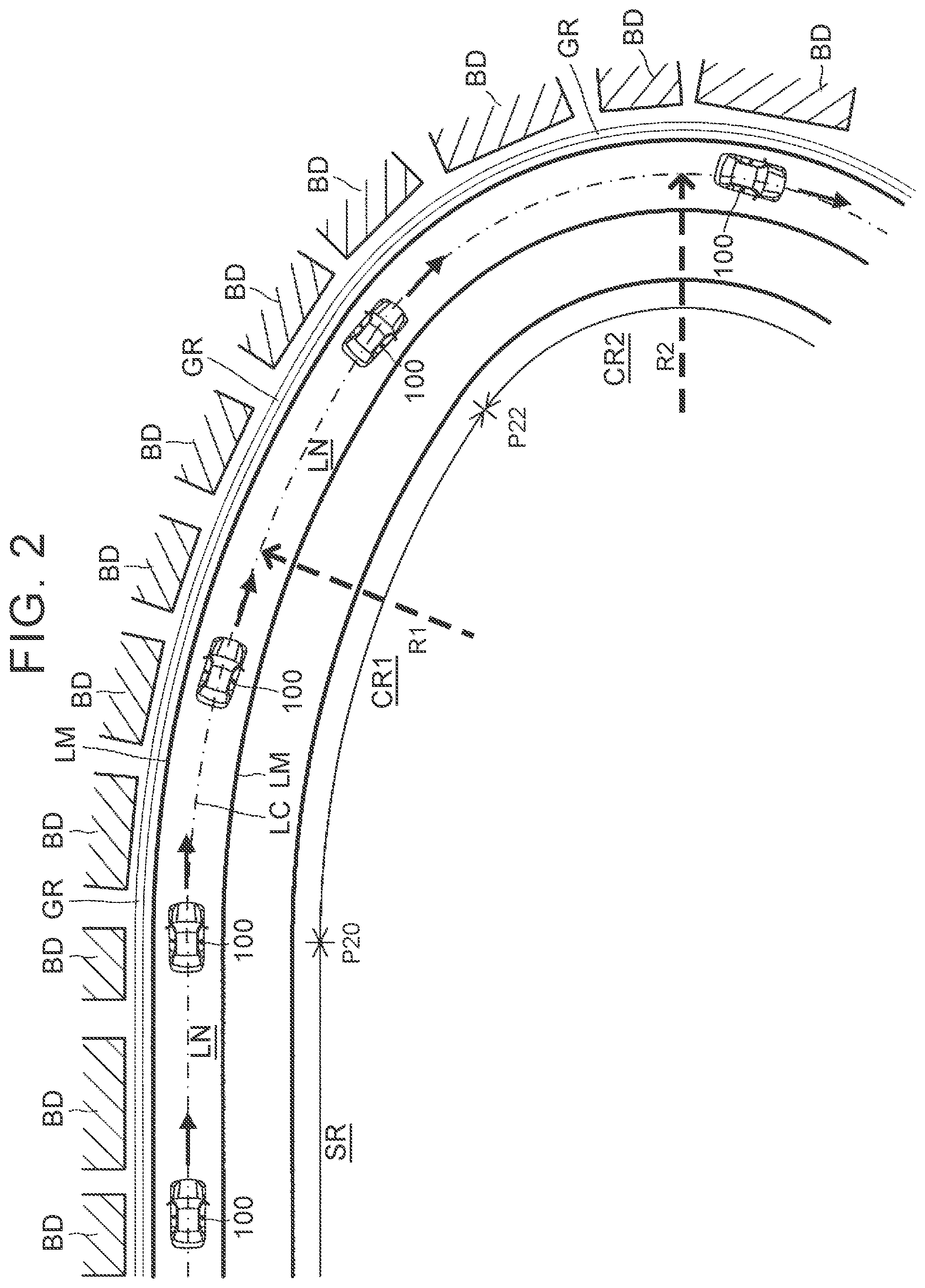 Patent US11780459 Figure 2 – Vehicle driving support device