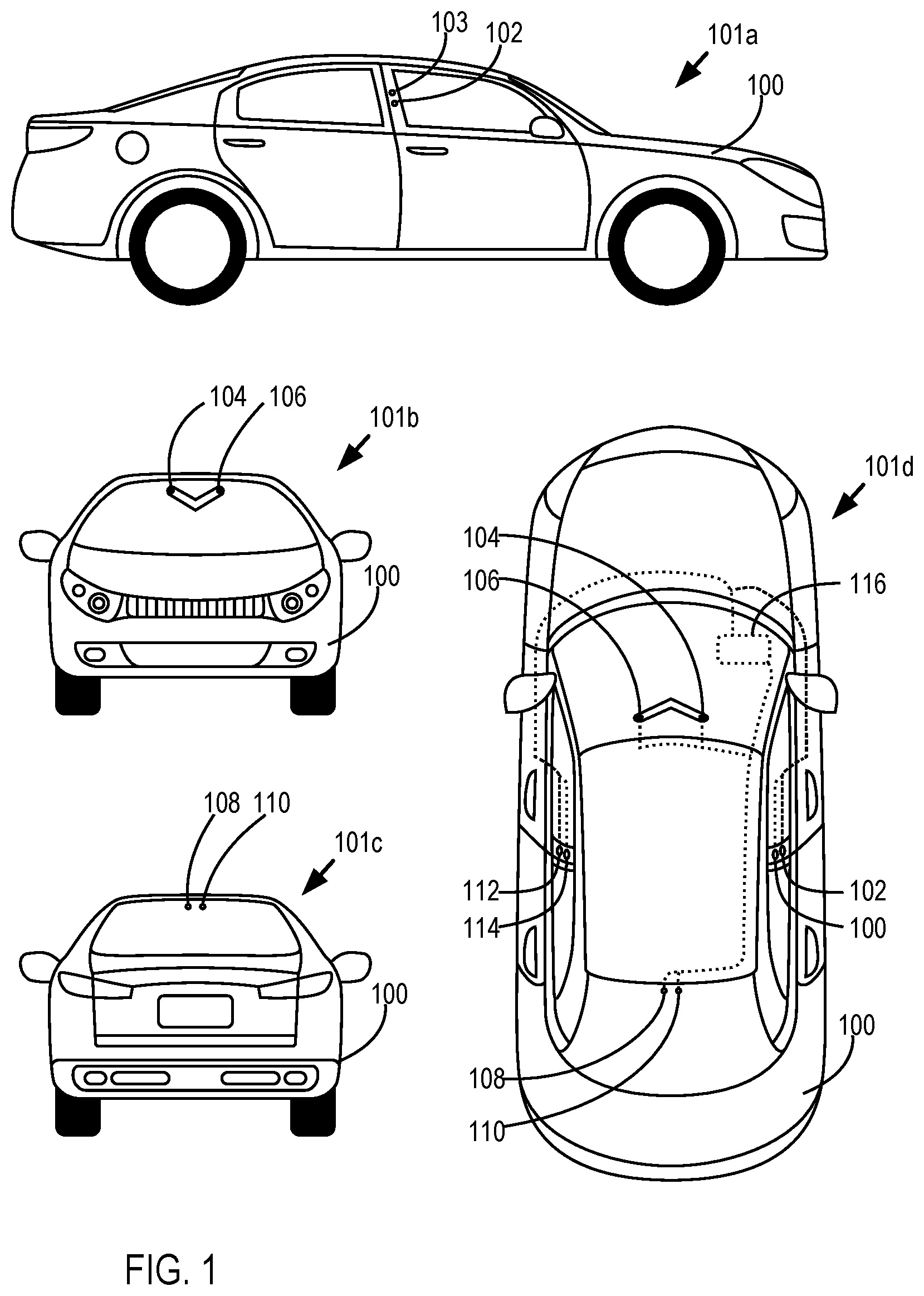 Patent US11780460 Figure 1 – Determining control operations for an autonomous vehicle