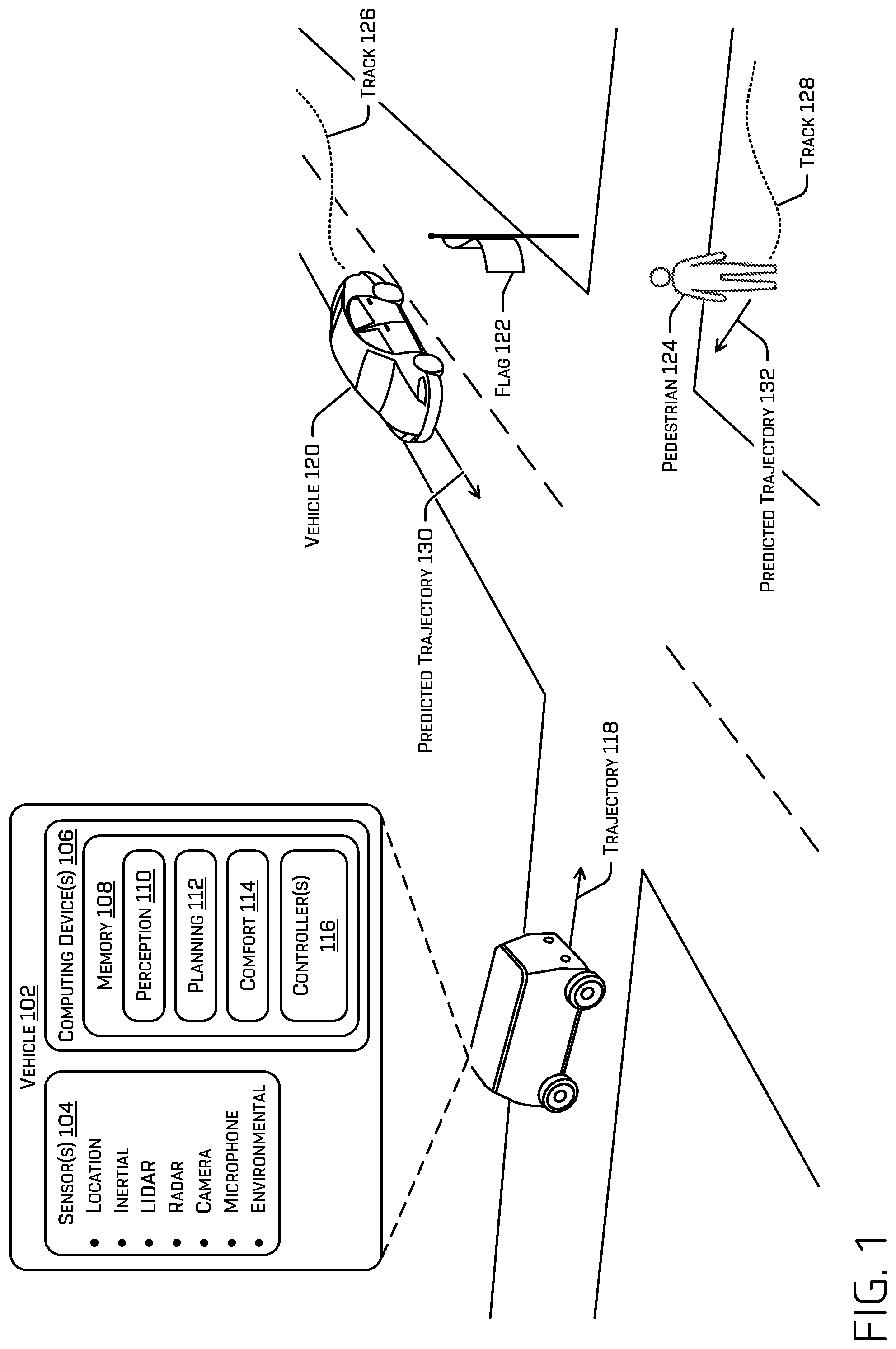 Patent US11780466 Figure 1 – Vehicle fleet remote ride comfort tuning management system