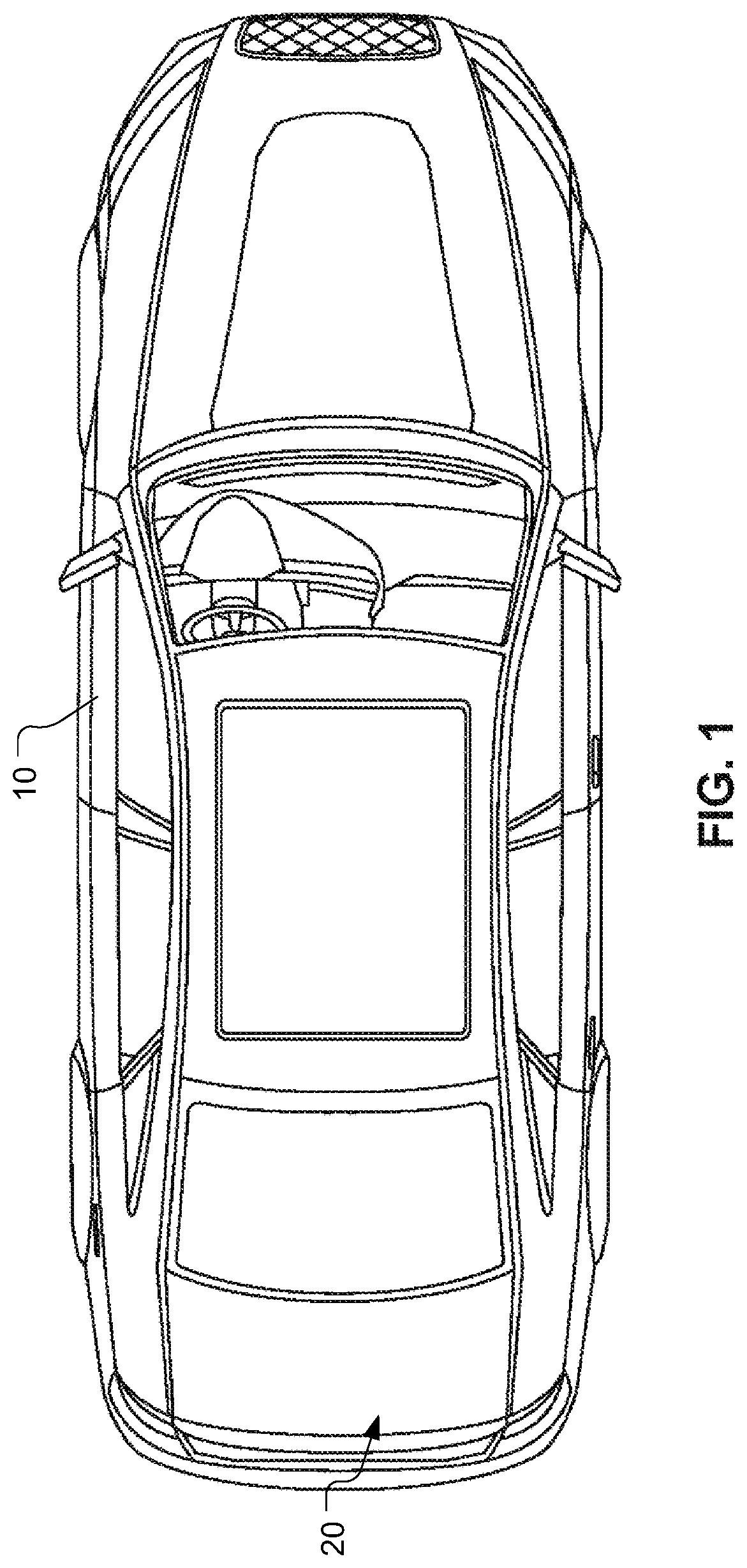 Patent US11780469 Figure 1 – Unmanned autonomous recharging vehicle and system of recharging electric vehicle