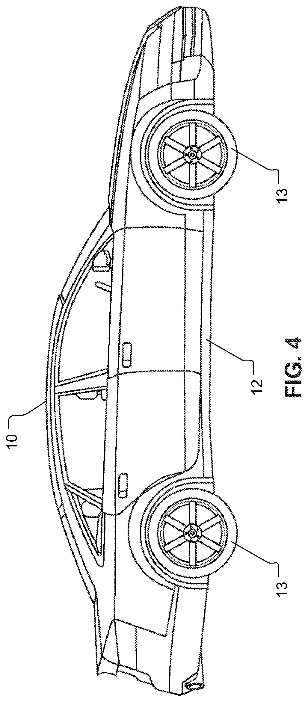 Patent US11780469 Figure 4 – Unmanned autonomous recharging vehicle and system of recharging electric vehicle
