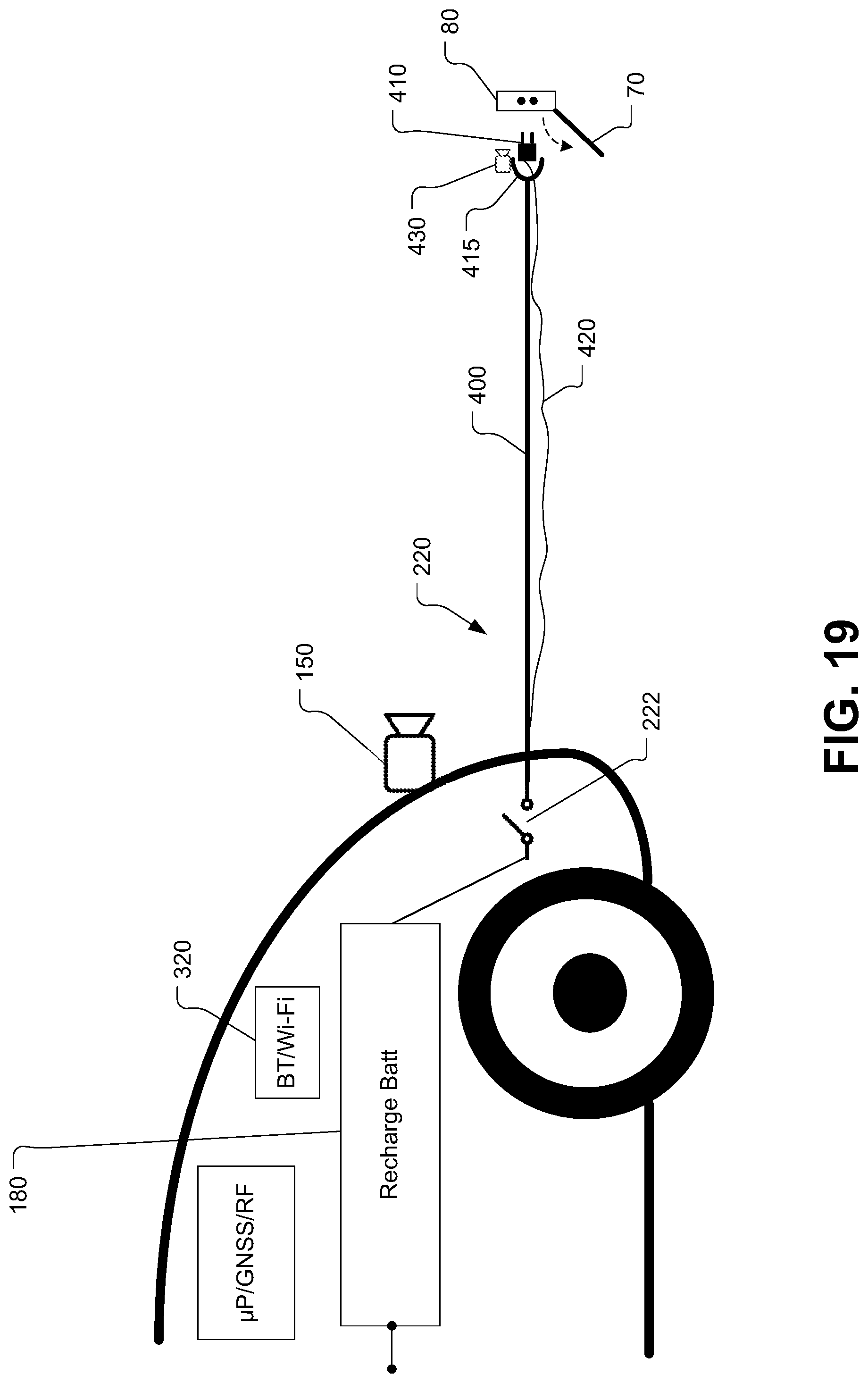Patent US11780469 Figure 19 – Unmanned autonomous recharging vehicle and system of recharging electric vehicle