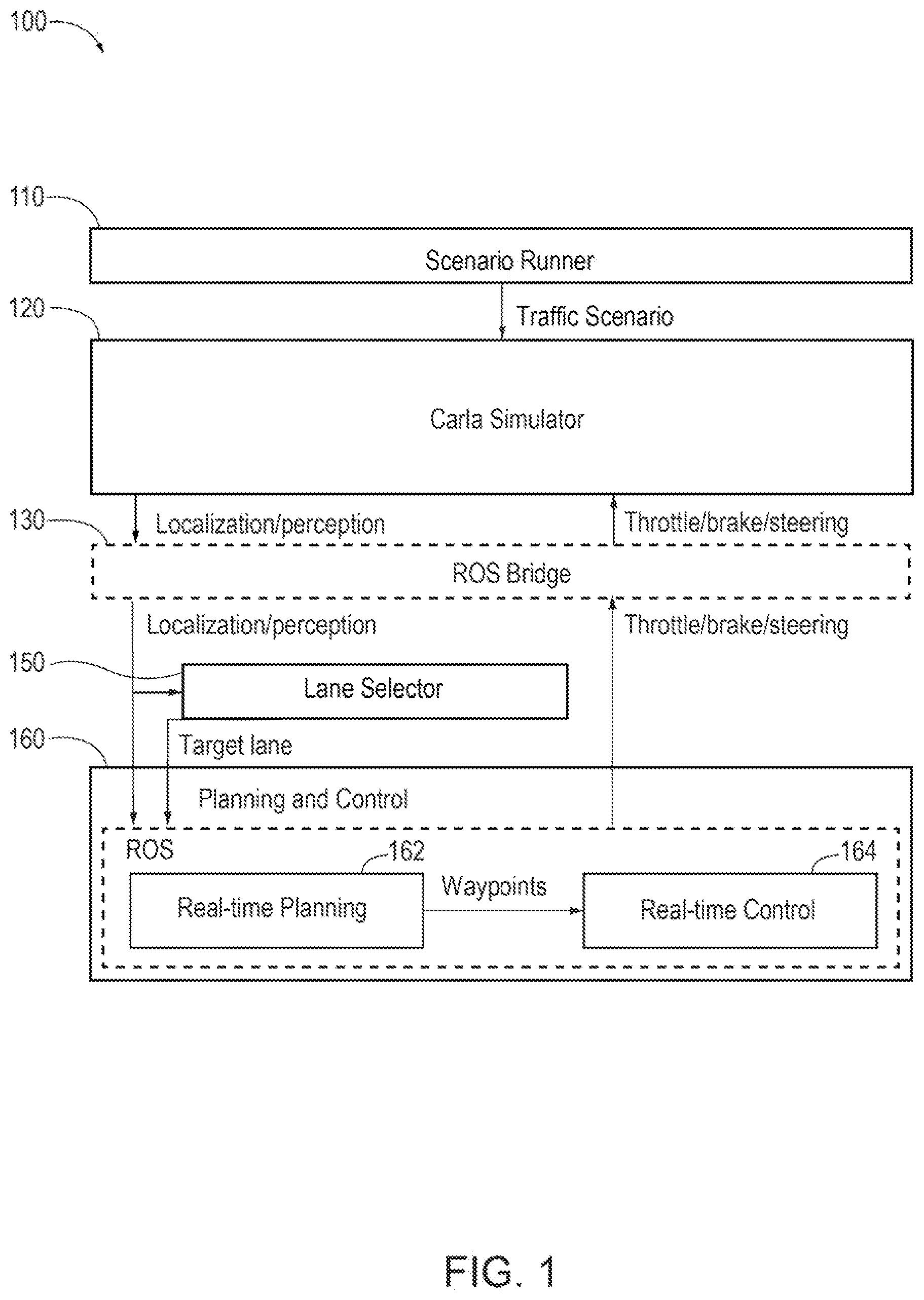 Patent US11780470 Figure 1 – Lane selection
