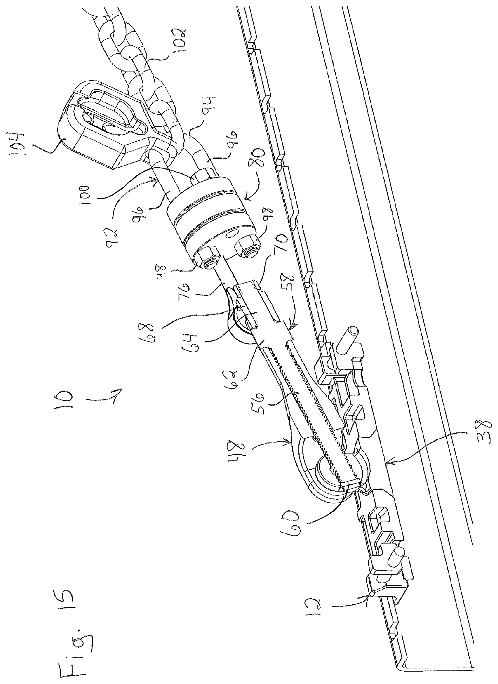 Patent US11780475 Figure 13 – Tension lock assembly for chain tie down assembly