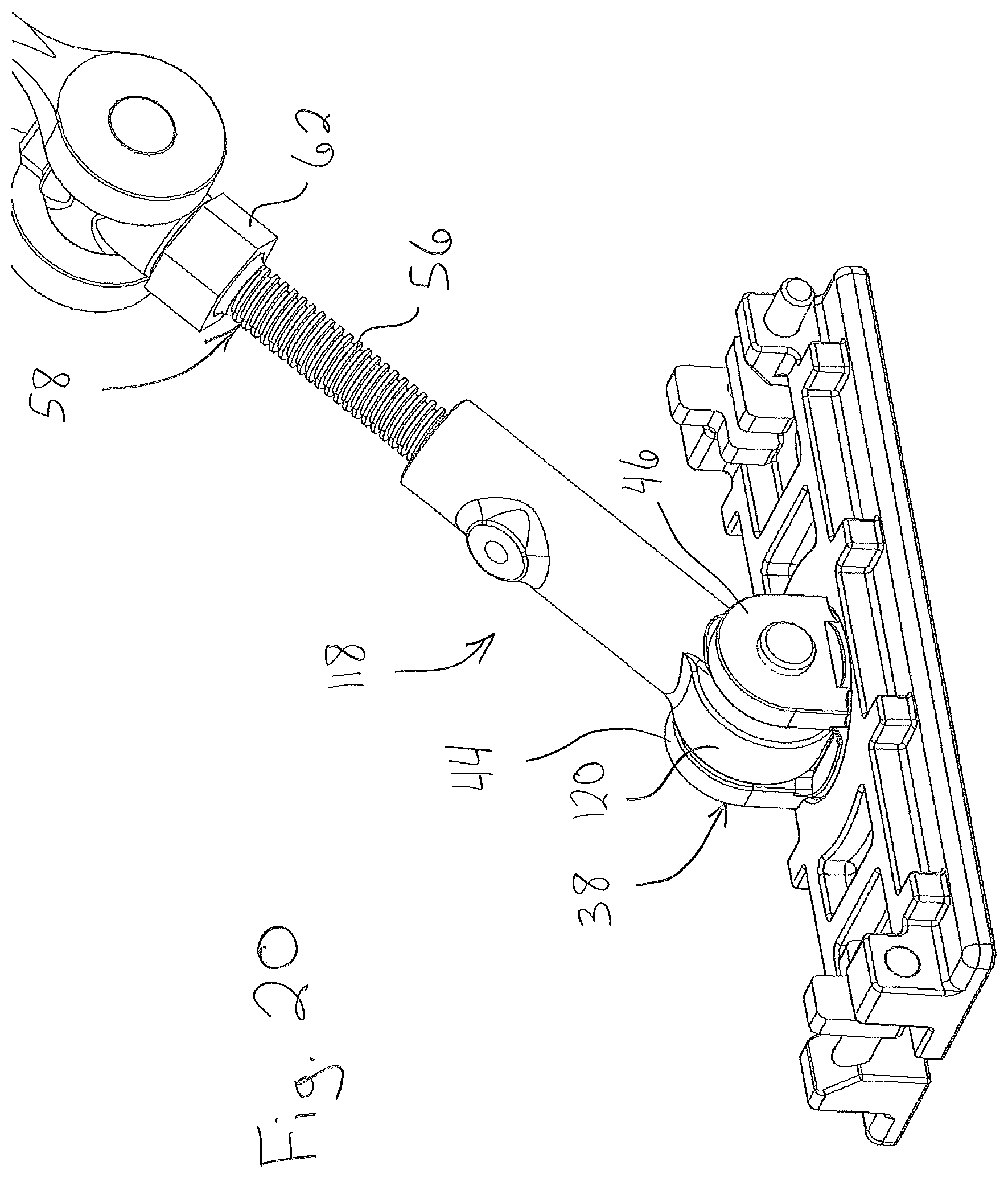 Patent US11780475 Figure 17 – Tension lock assembly for chain tie down assembly