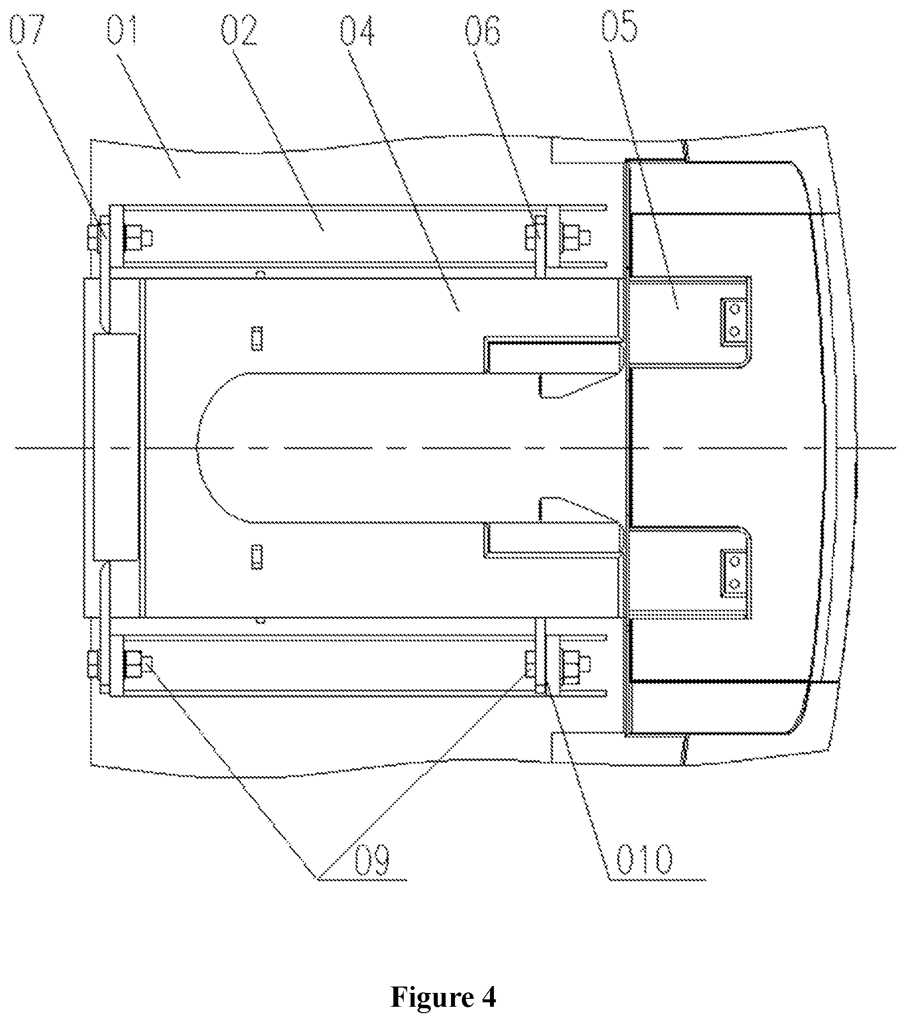 Patent US11780477 Figure 4 – Rail vehicle and coupling box thereof