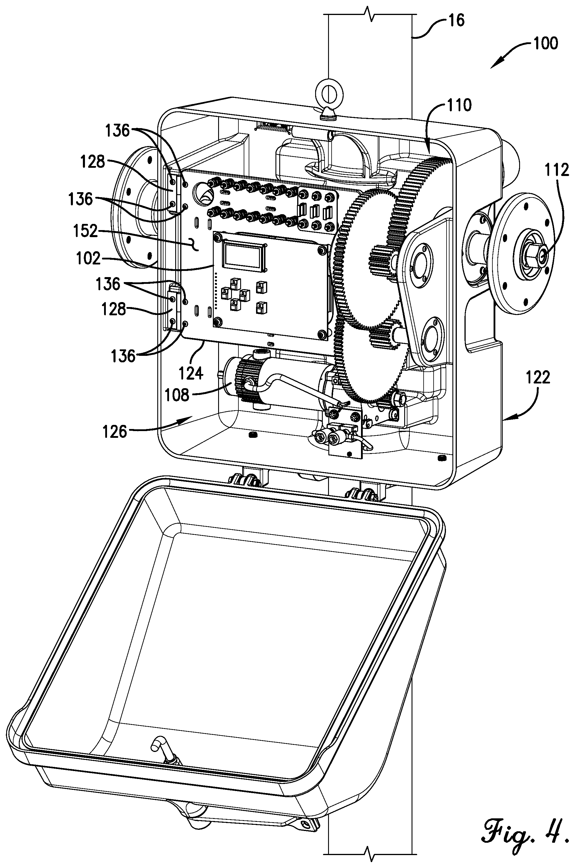 Patent US11780479 Figure 4 – Grade crossing gate arm position detection system