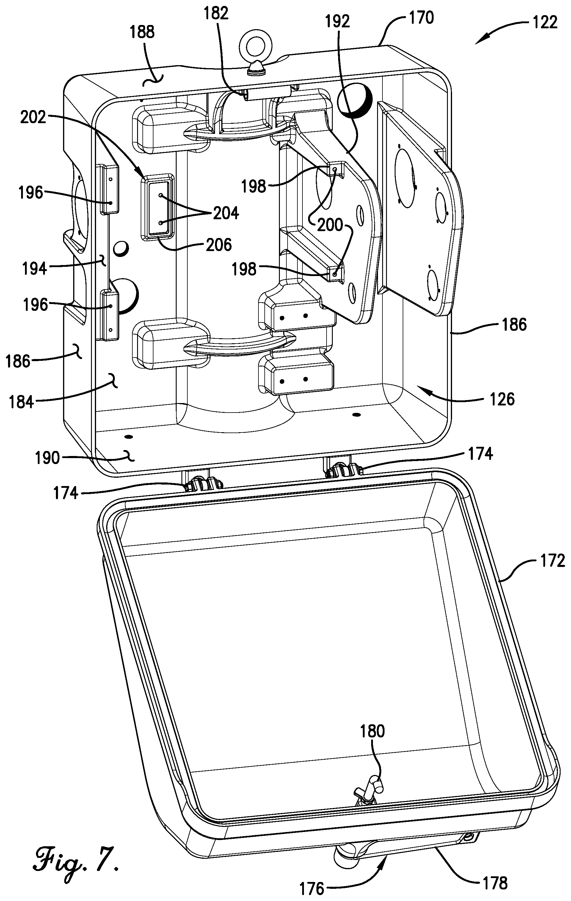 Patent US11780479 Figure 7 – Grade crossing gate arm position detection system