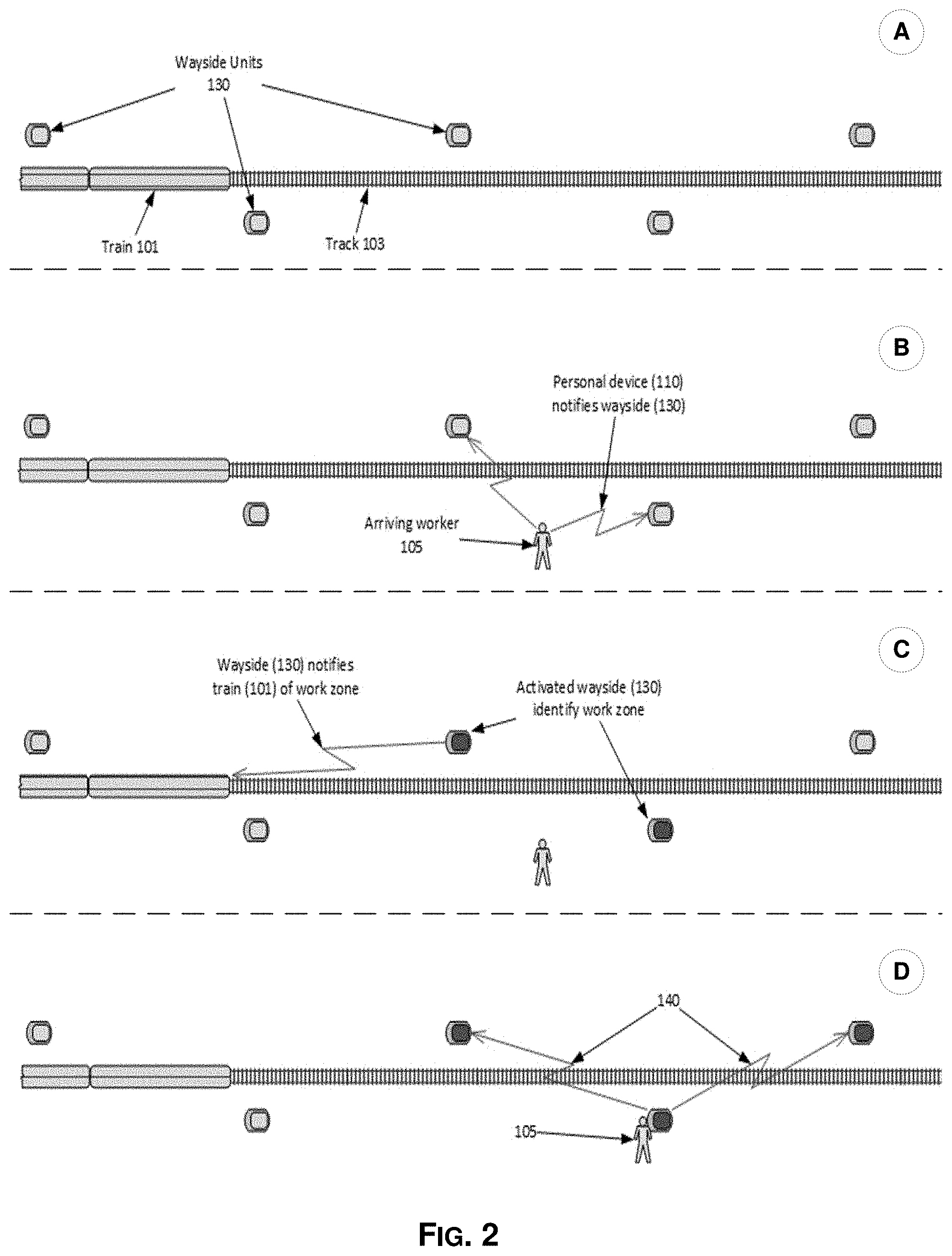 Patent US11780481 Figure 2 – Methods and systems for worker protection system with ultra-wideband (UWB) based anchor network