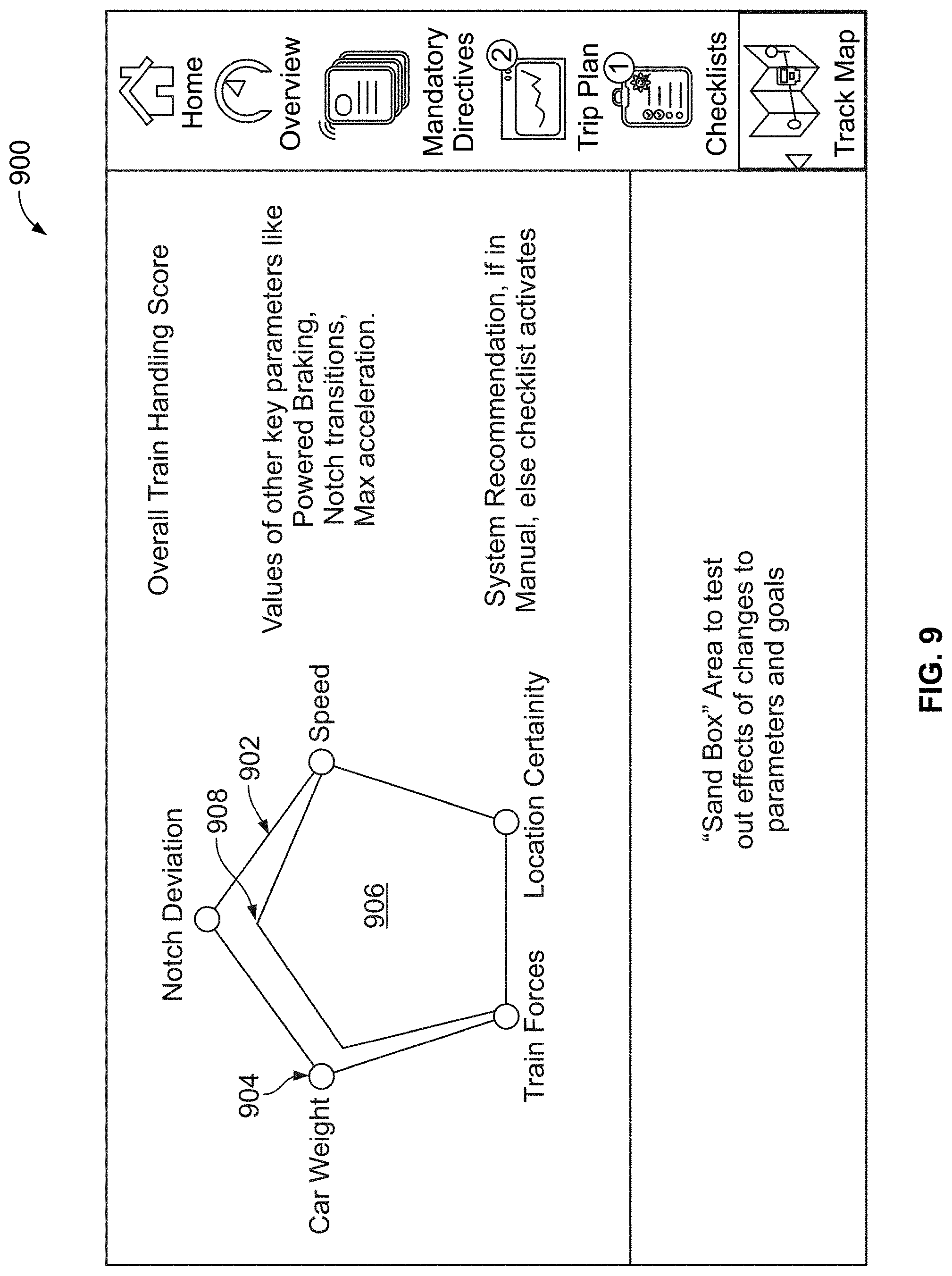 Patent US11780483 Figure 7 – Electronic job aid system for operator of a vehicle system