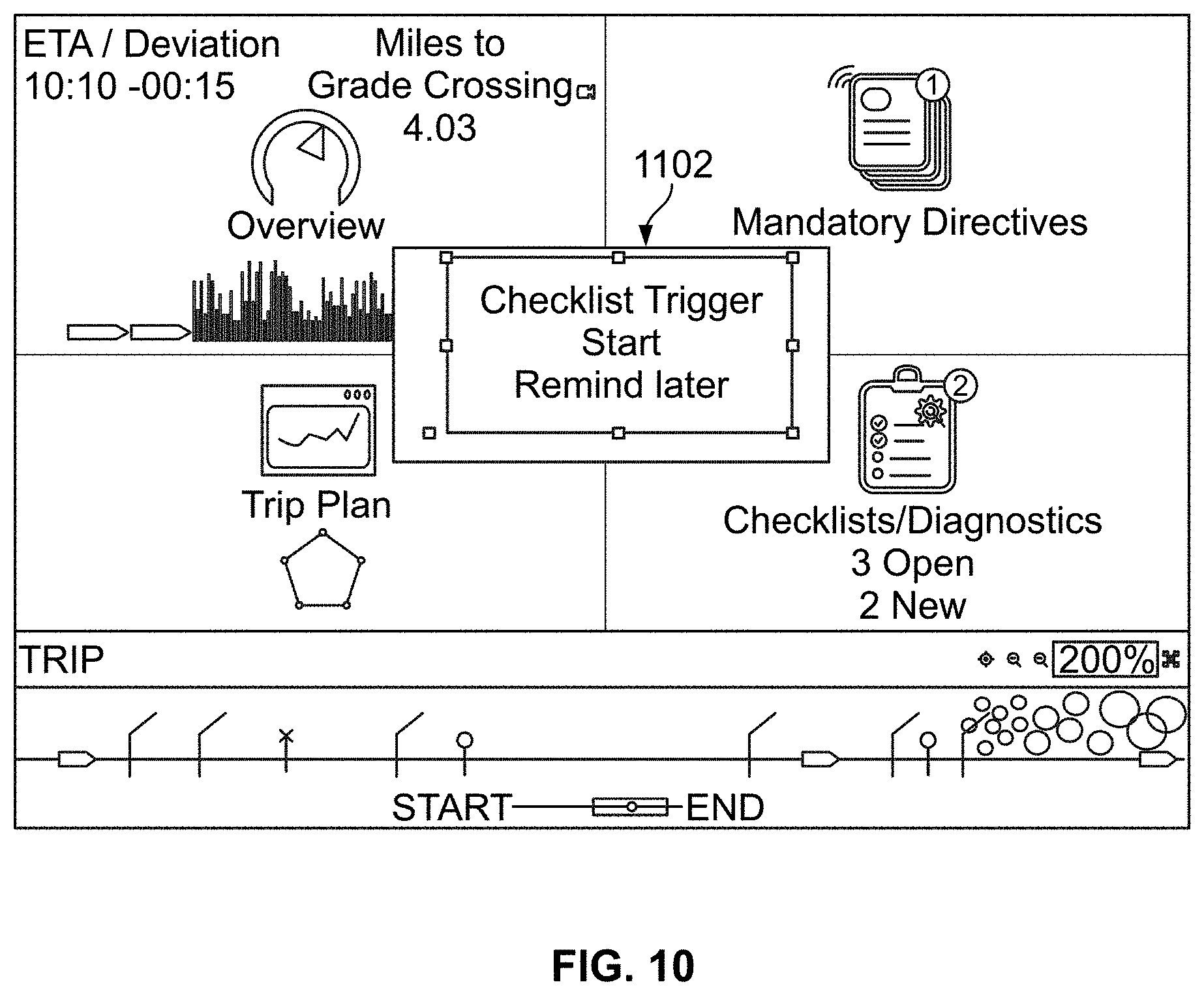 Patent US11780483 Figure 8 – Electronic job aid system for operator of a vehicle system
