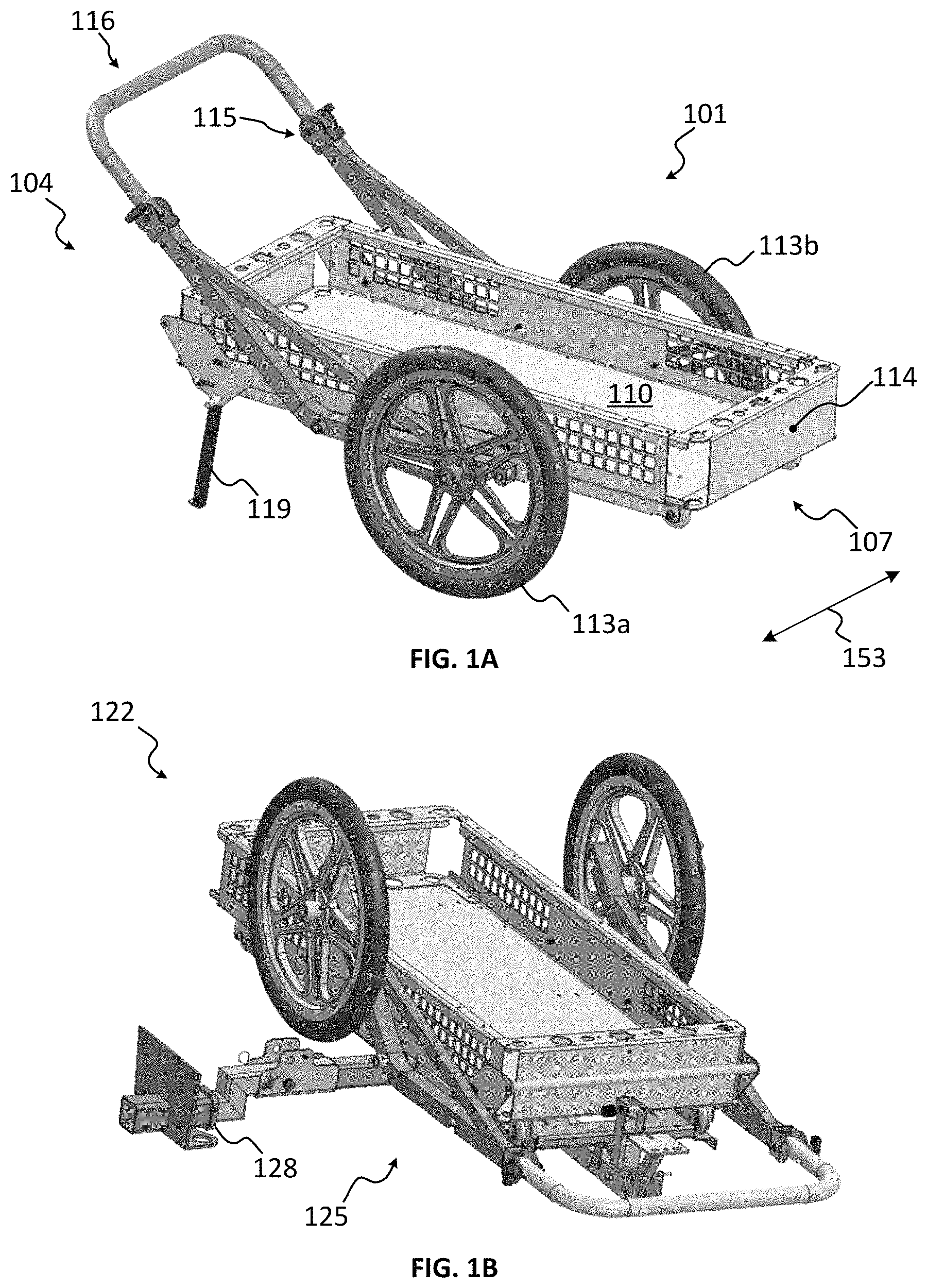 Patent US11780484 Figure 1 – Utility cart and transport system