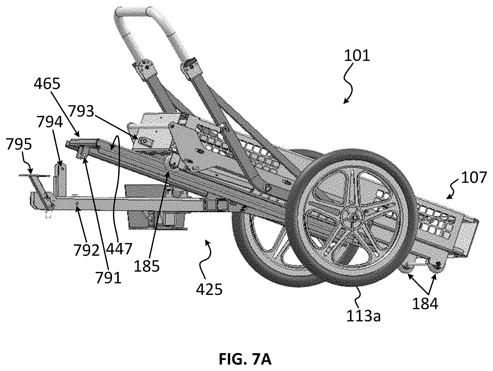 Patent US11780484 Figure 9 – Utility cart and transport system