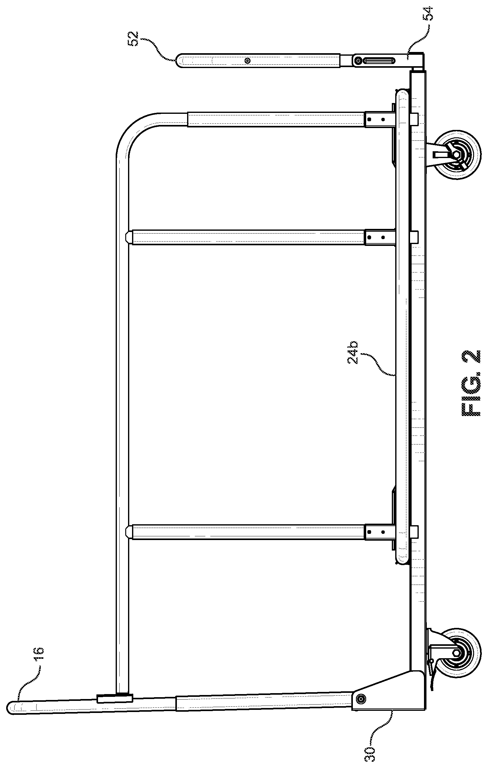 Patent US11780485 Figure 2 – Extension gate for trolley