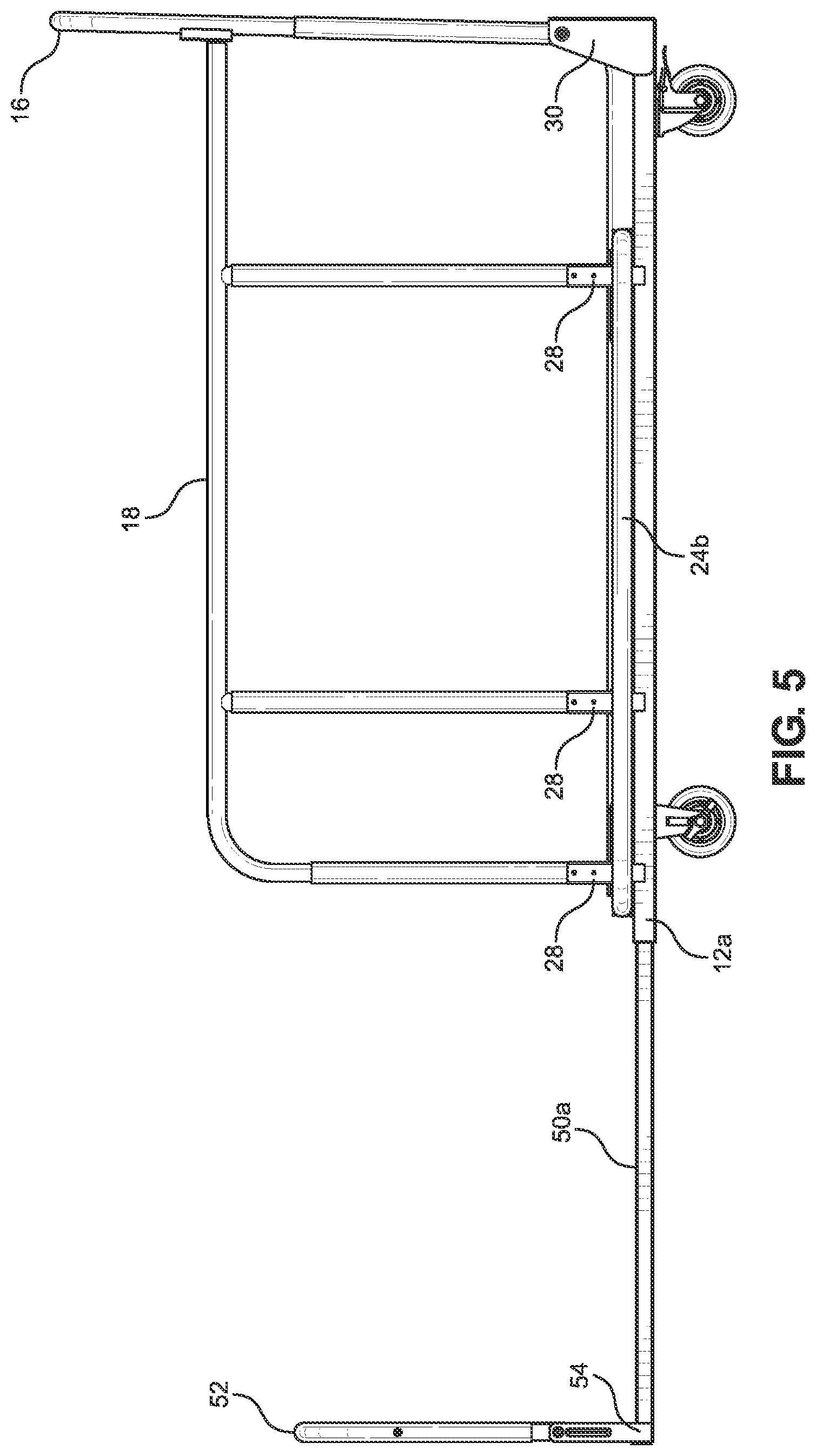 Patent US11780485 Figure 5 – Extension gate for trolley