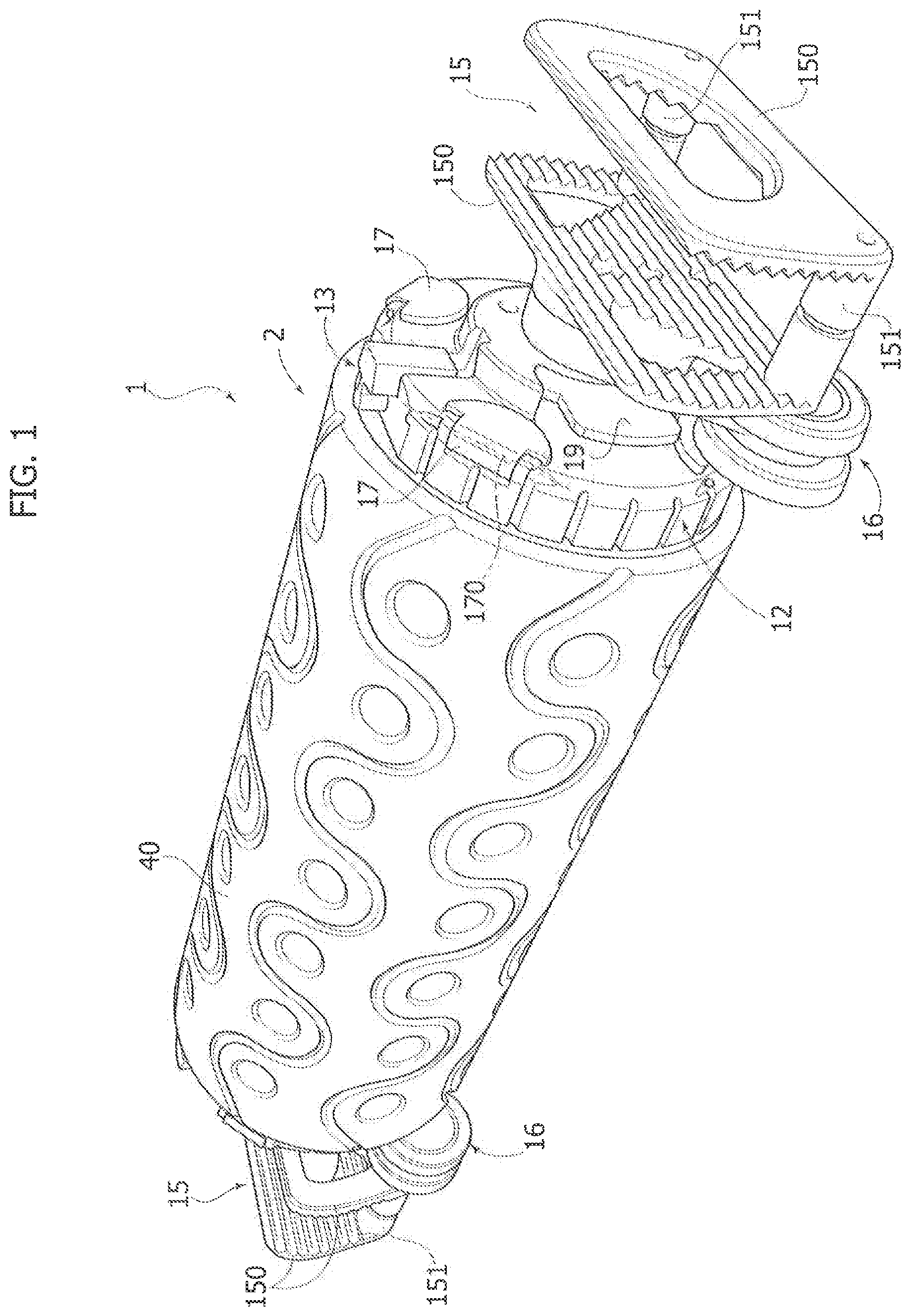Patent US11780487 Figure 1 – Baby rocking device adapted to impart a cyclic reciprocating rocking movement to a perambulator, push-chair or the like