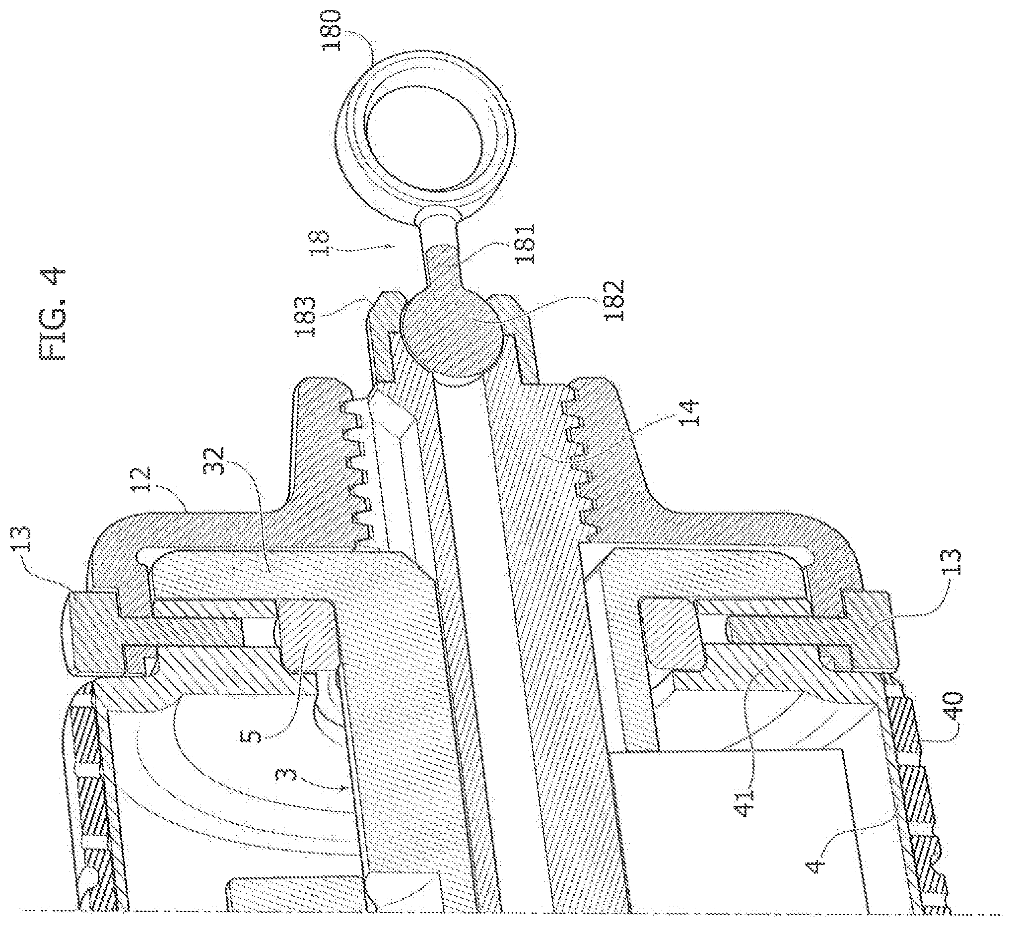 Patent US11780487 Figure 4 – Baby rocking device adapted to impart a cyclic reciprocating rocking movement to a perambulator, push-chair or the like