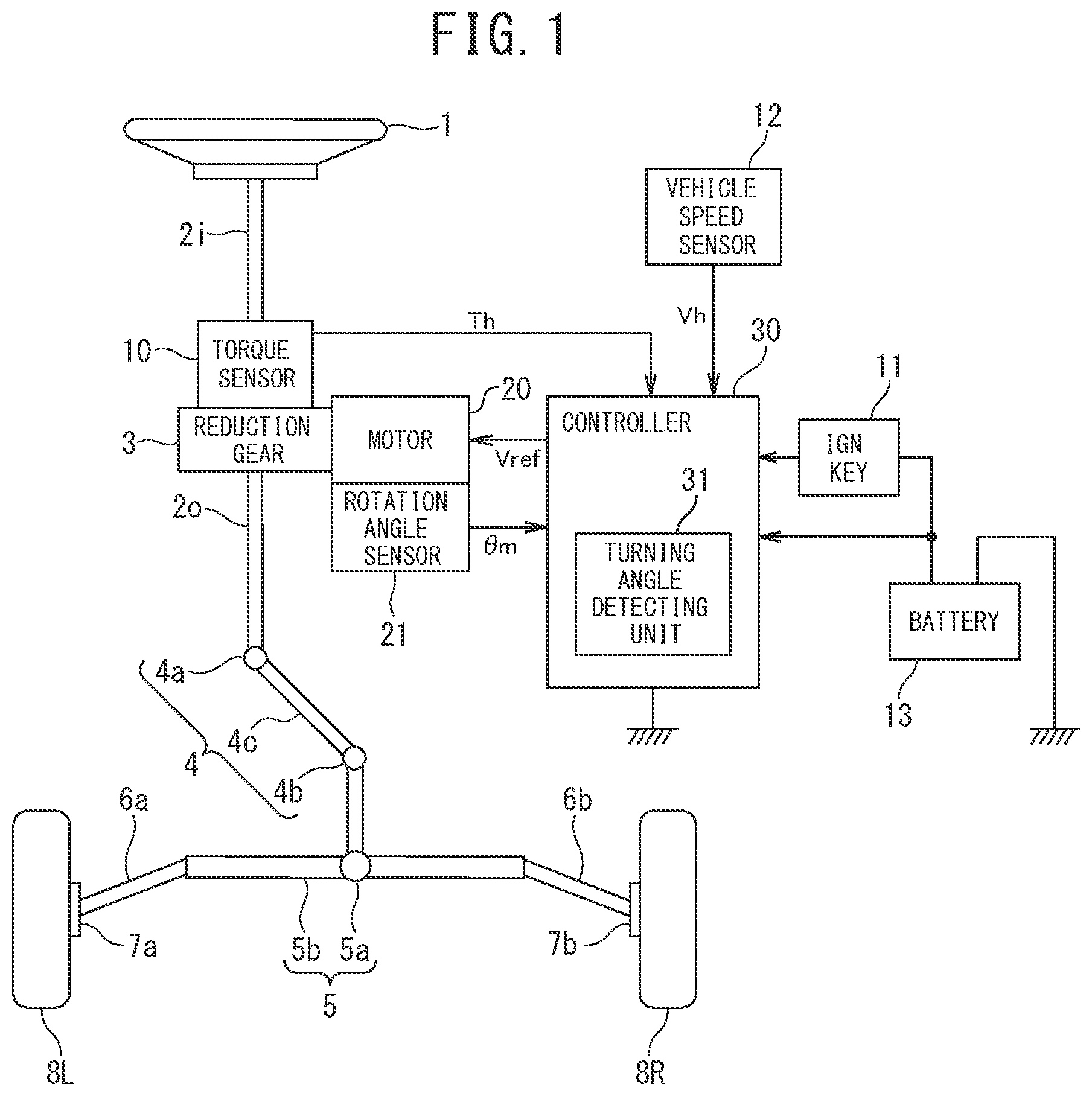 Patent US11780489 Figure 1 – Turning angle detecting device and electric power steering device