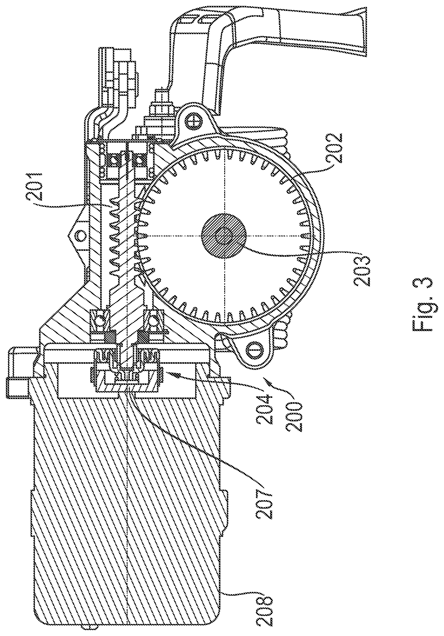 Patent US11780490 Figure 3 – Gearbox assembly for an electric power steering apparatus