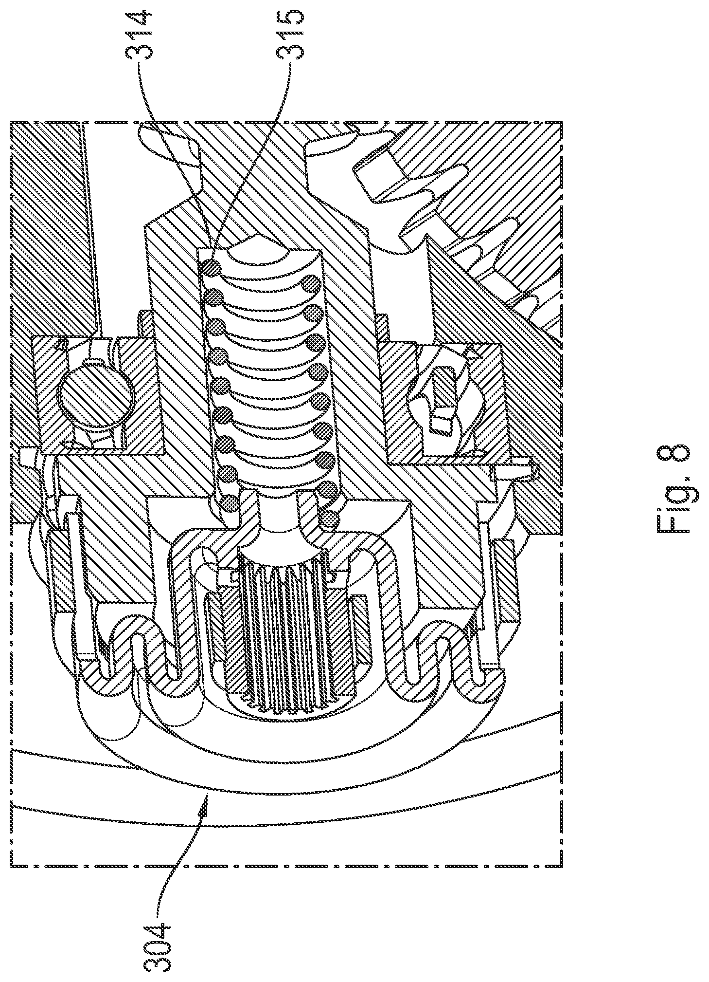 Patent US11780490 Figure 8 – Gearbox assembly for an electric power steering apparatus