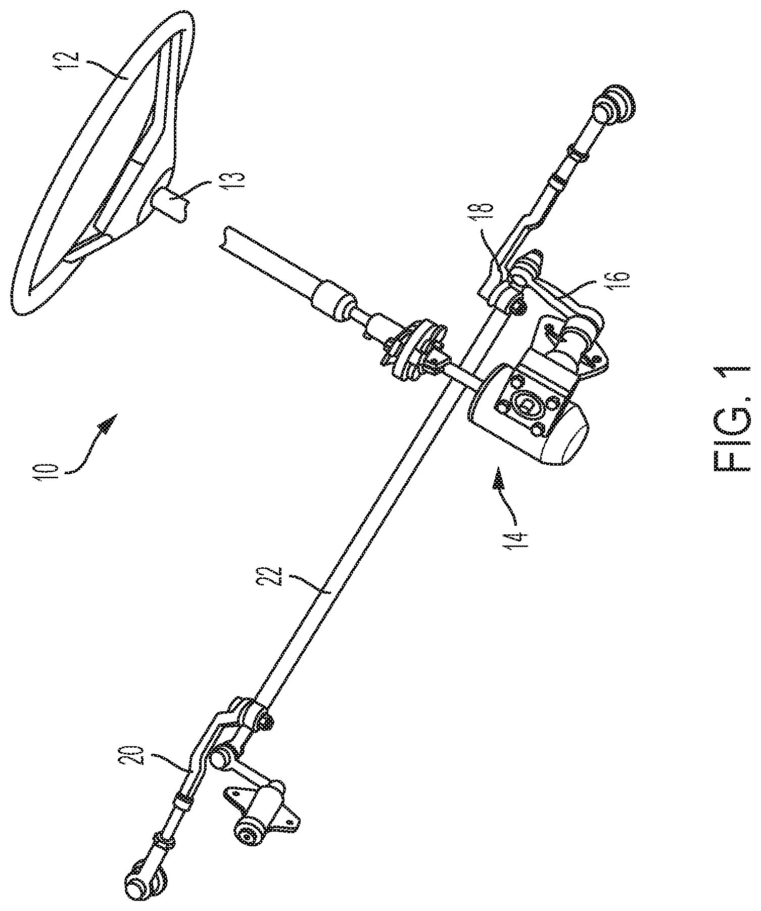 Patent US11780491 — Electric recirculating ball power steering system — Figure 1