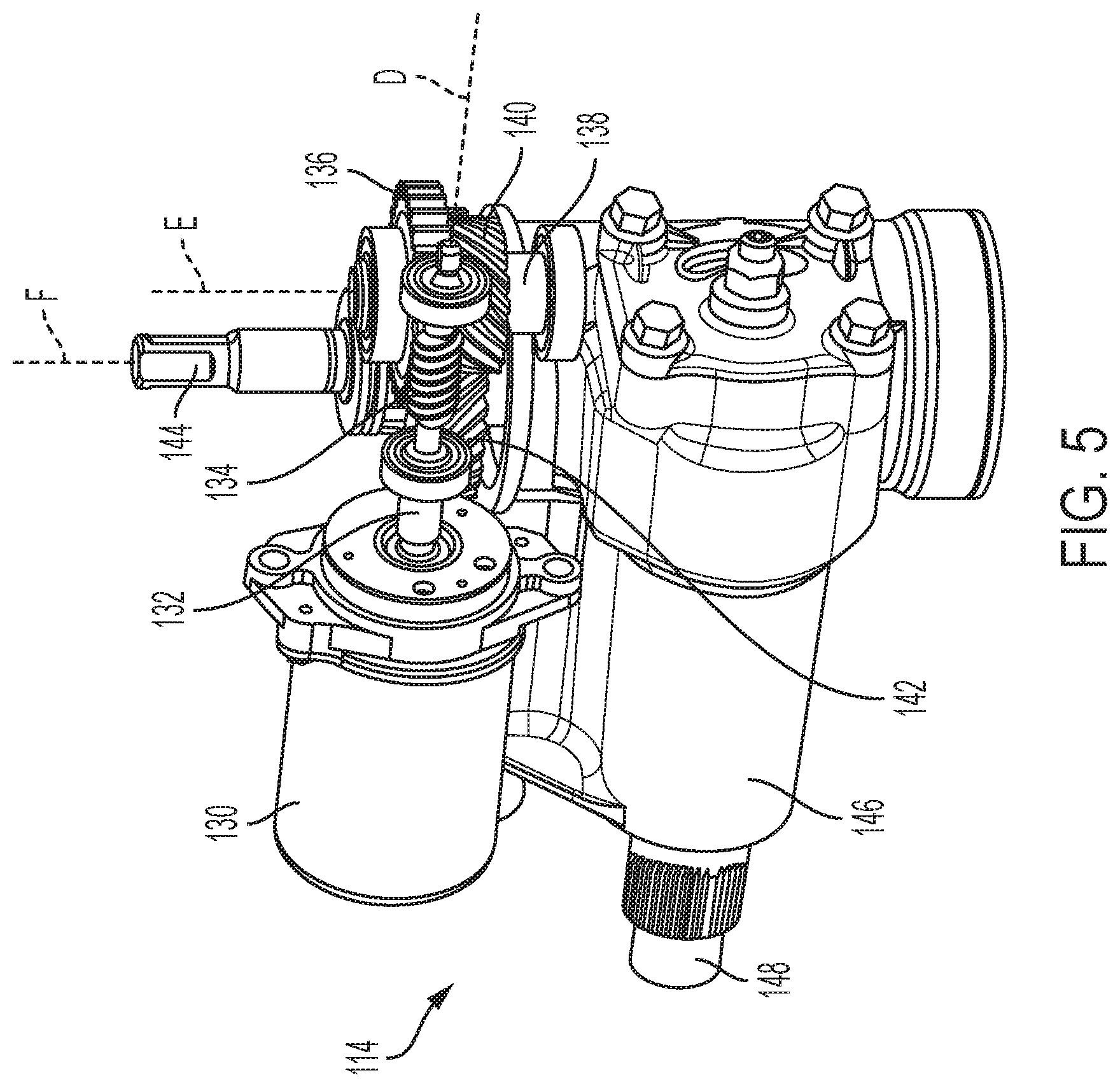 Patent US11780491 Figure 4 – Electric recirculating ball power steering system