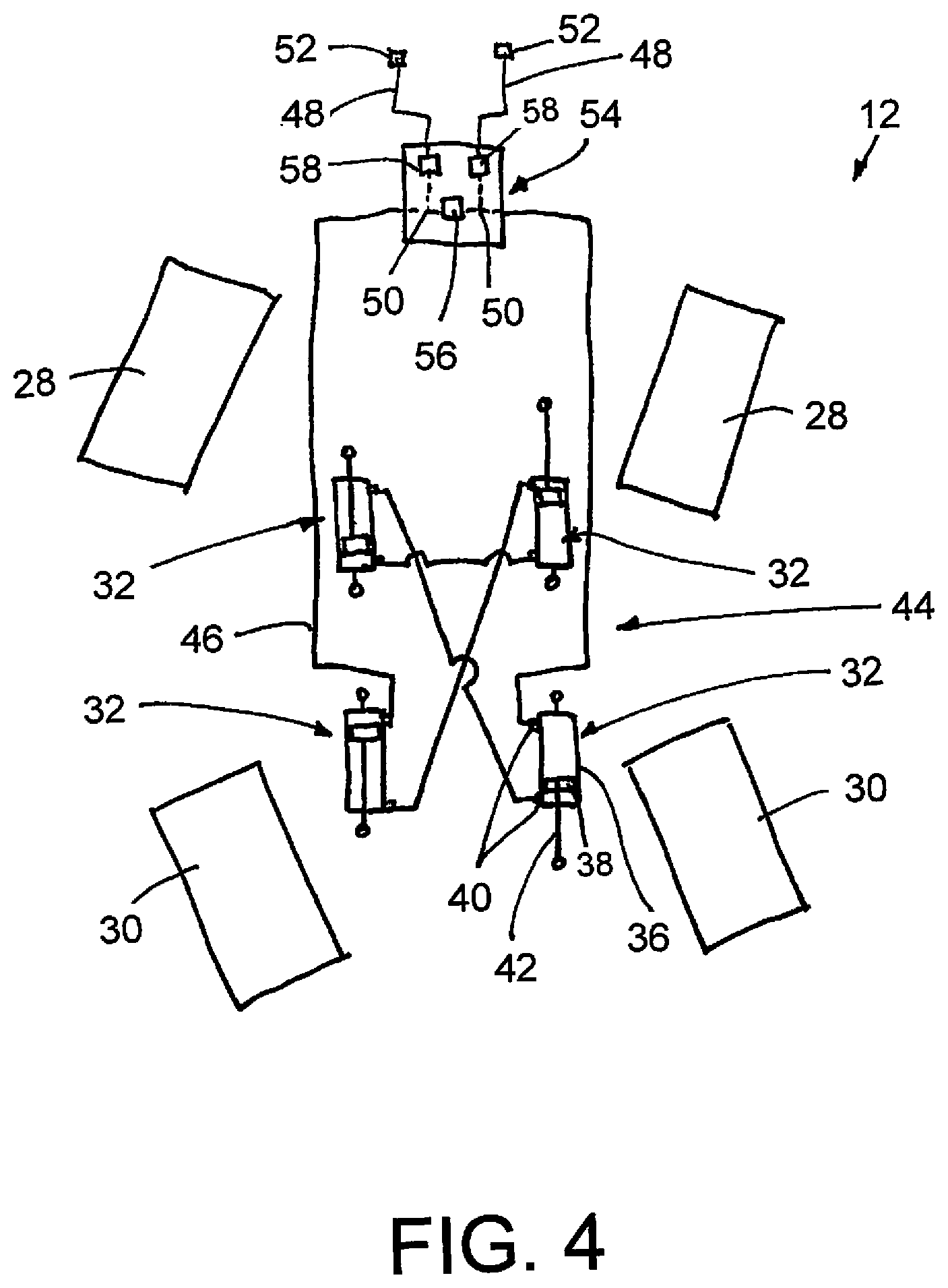 Patent US11780494 Figure 3 – Control apparatus for hydraulically steered wheels of a trailing vehicle operable in locked and self steering configurations
