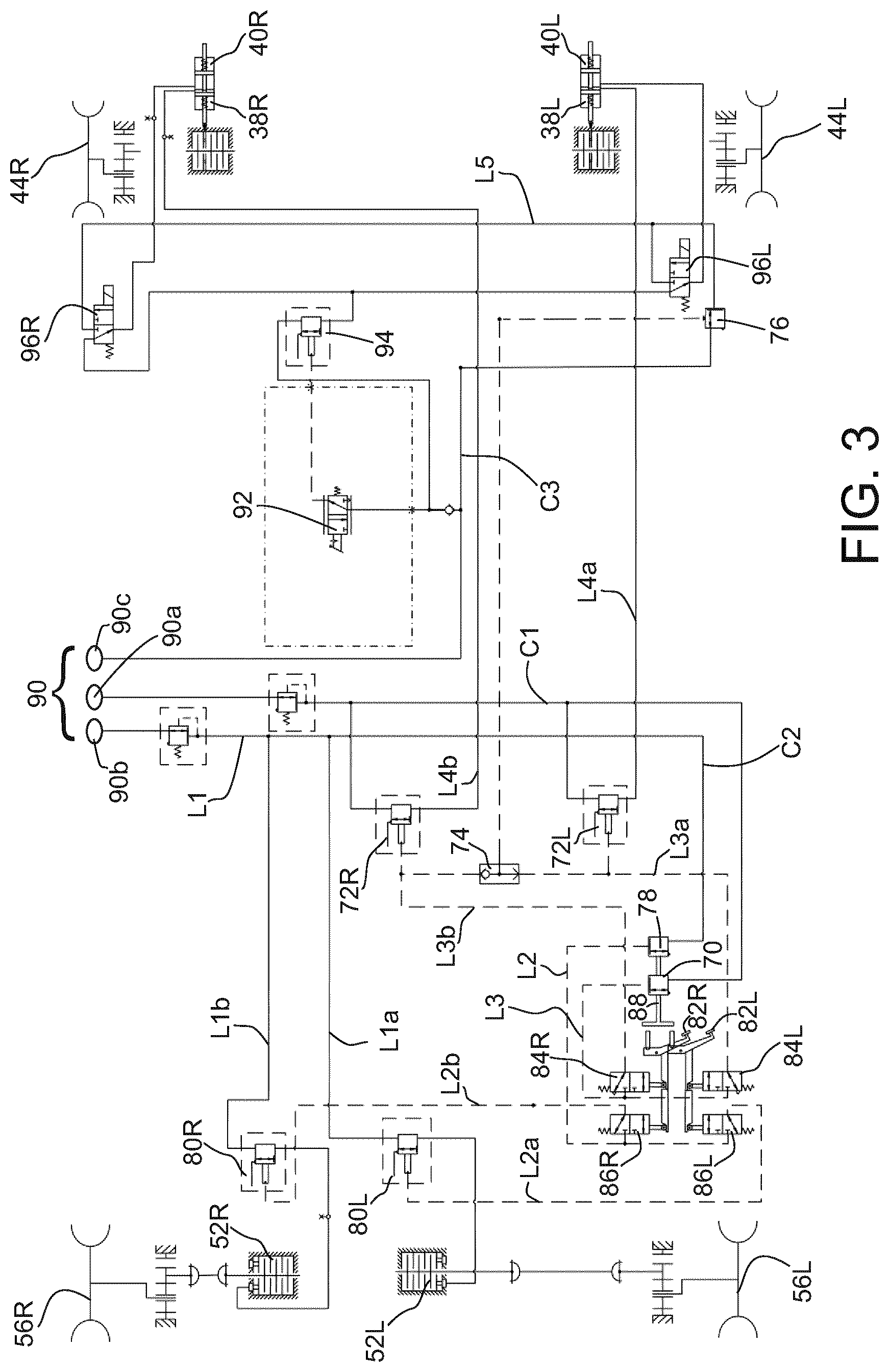 Patent US11780498 Figure 3 – Utility vehicle braking