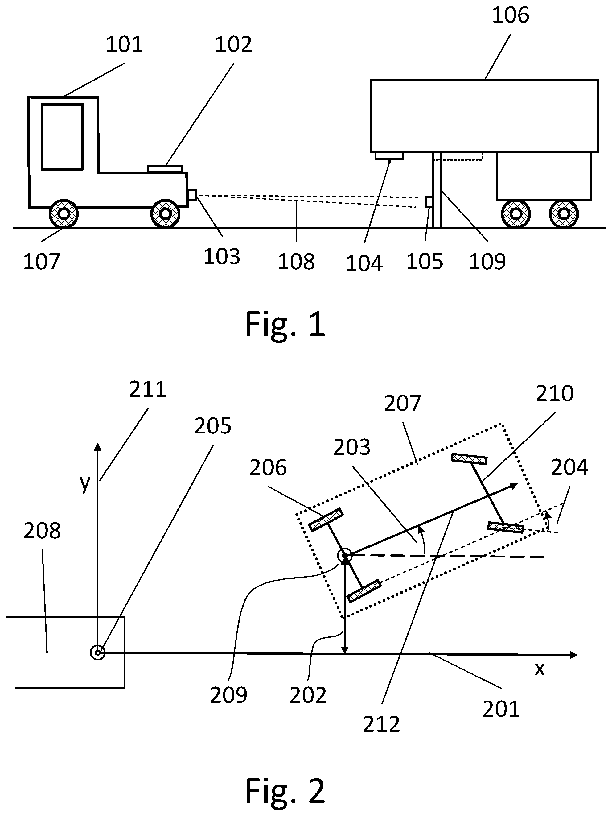 Patent US11780501 Figure 1 – Transverse steering method and transverse steering device for moving a vehicle into a target position, and vehicle for this purpose