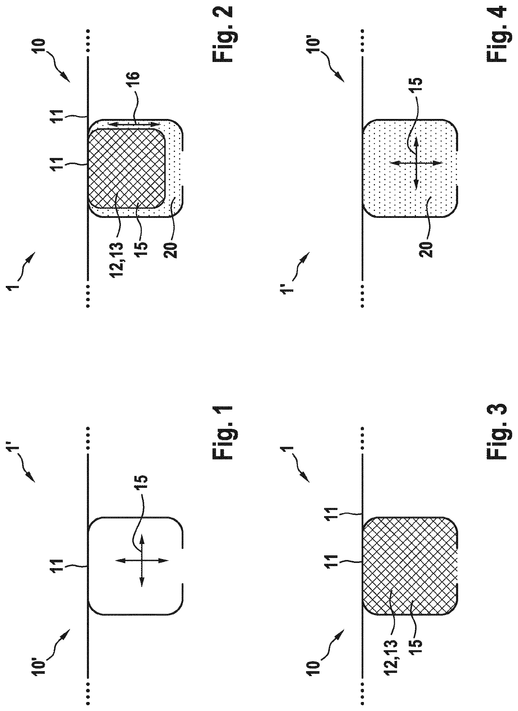 Patent US11780506 Figure 1 – Component for a vehicle, vehicle per se and method for producing the component