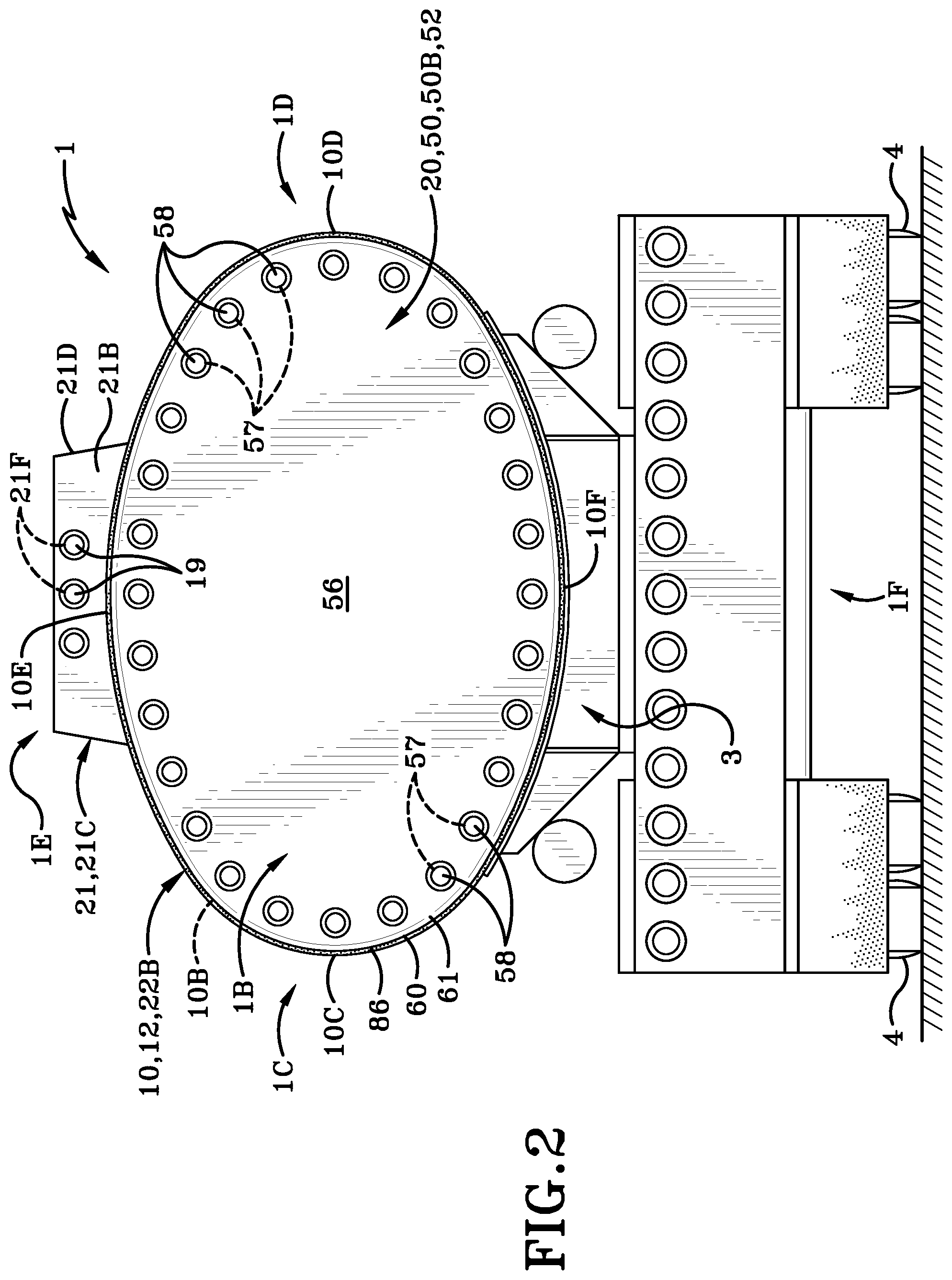 Patent US11780508 Figure 2 – Trailer with stainless steel bulkhead
