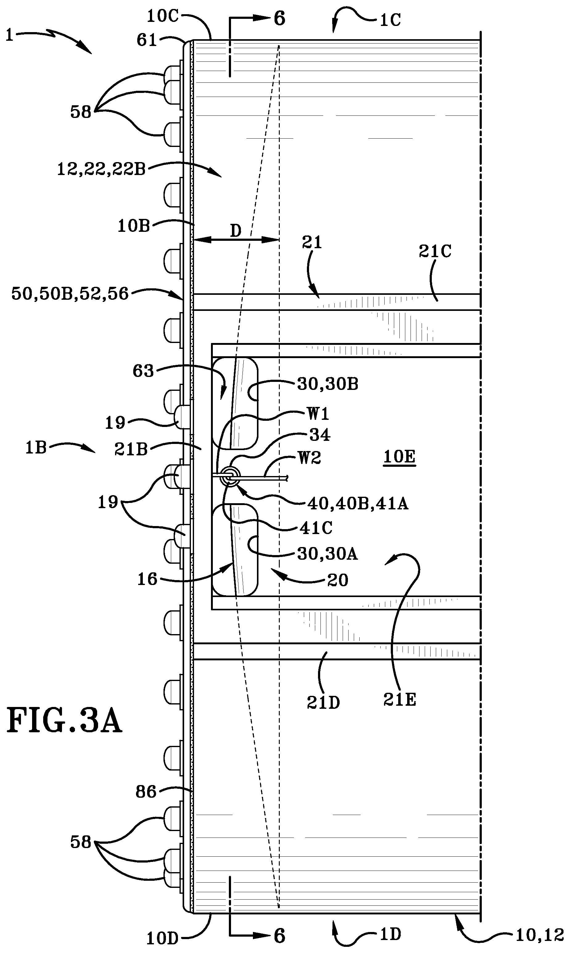 Patent US11780508 Figure 3 – Trailer with stainless steel bulkhead