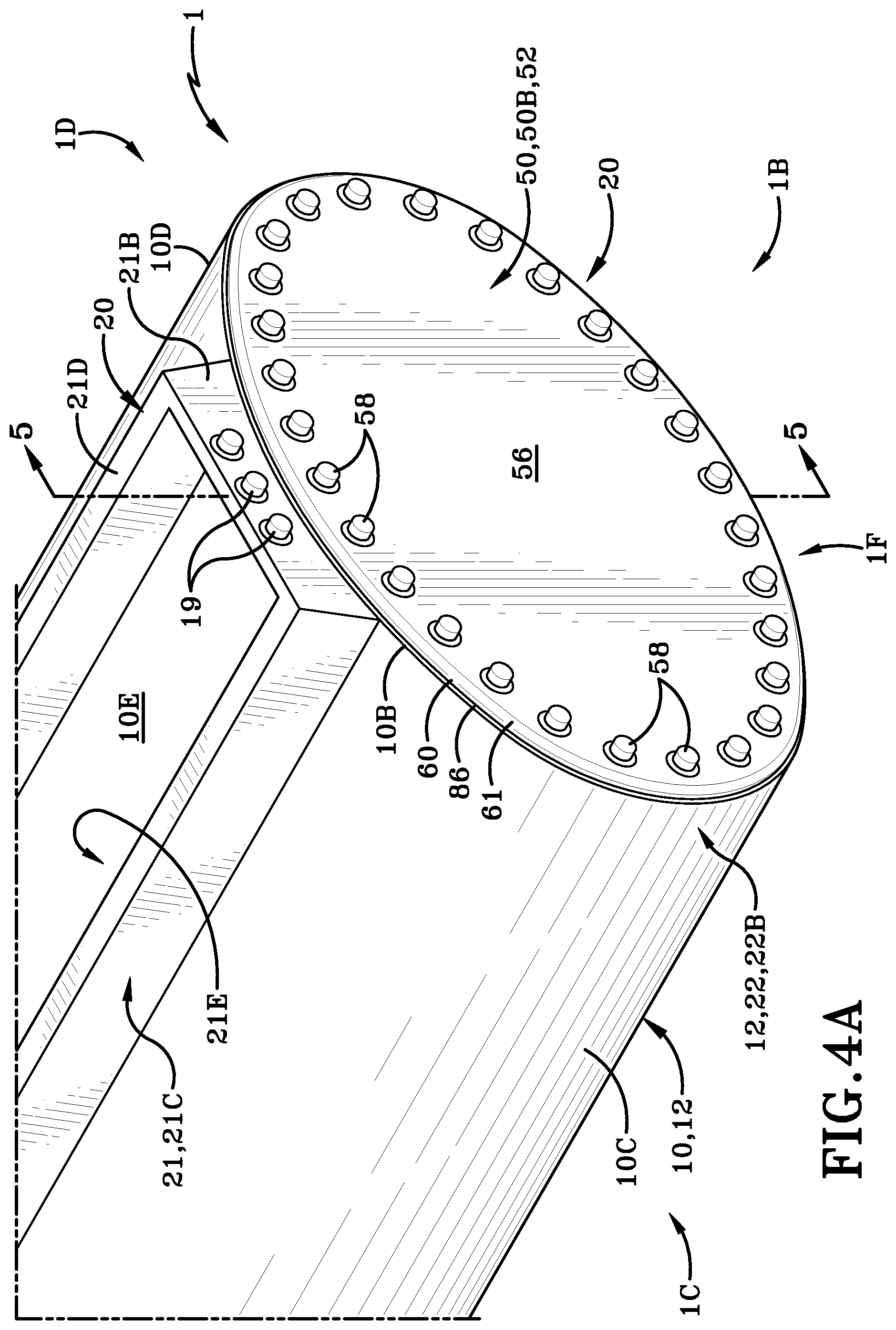 Patent US11780508 Figure 5 – Trailer with stainless steel bulkhead