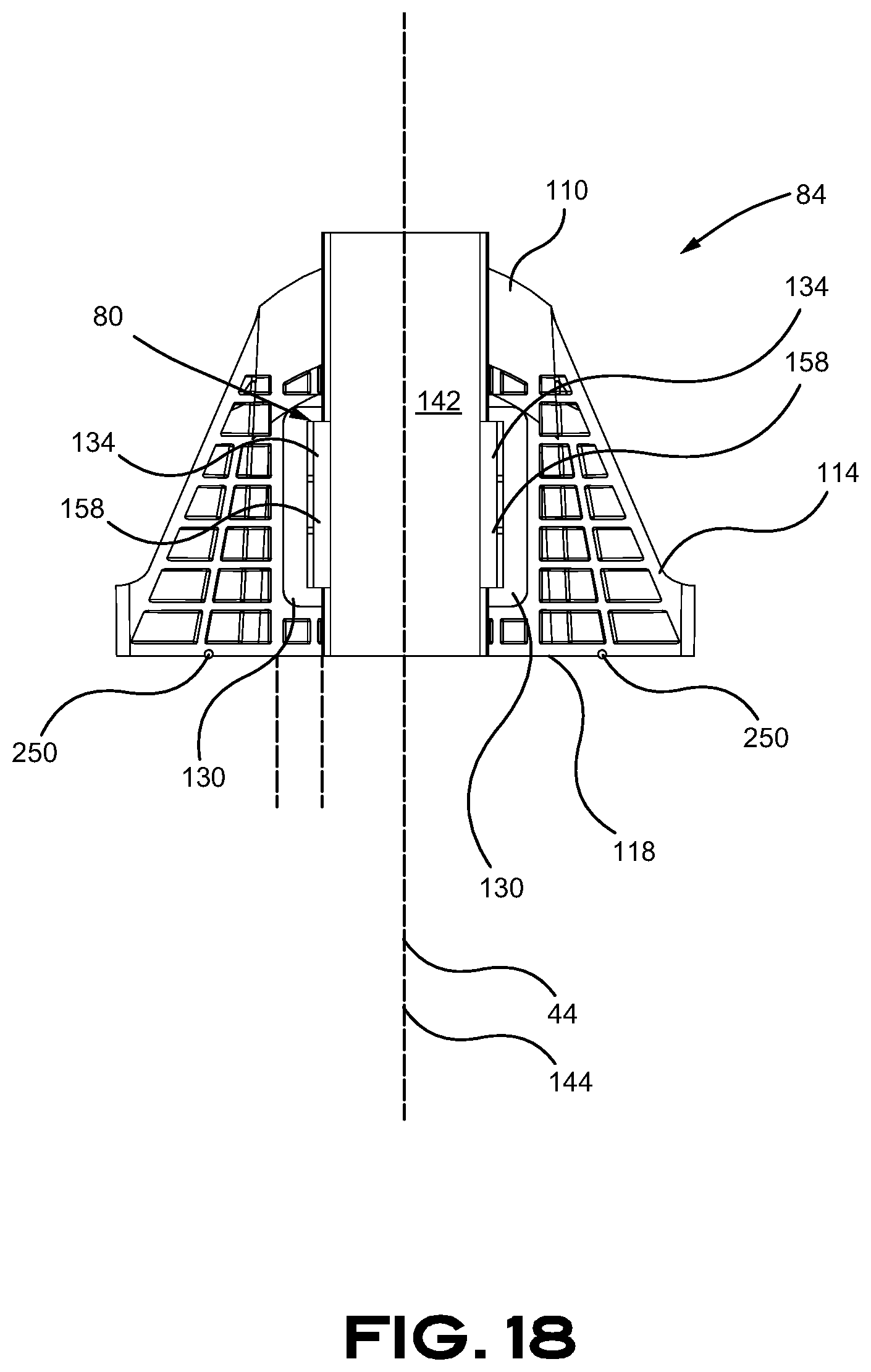 Patent US11780510 Figure 18 – Aerodynamic skirt securing connector comprising a stabilizer
