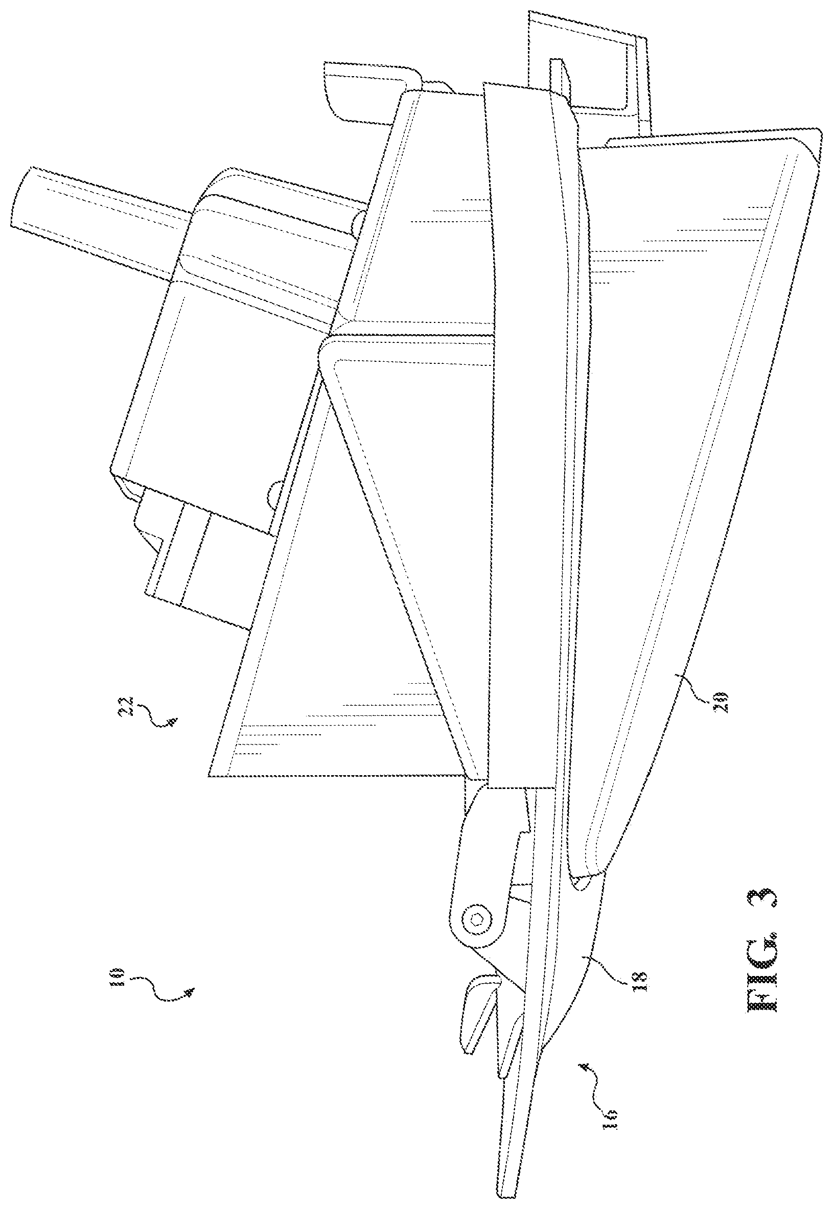 Patent US11780511 Figure 3 – Active front wheel deflector assembly