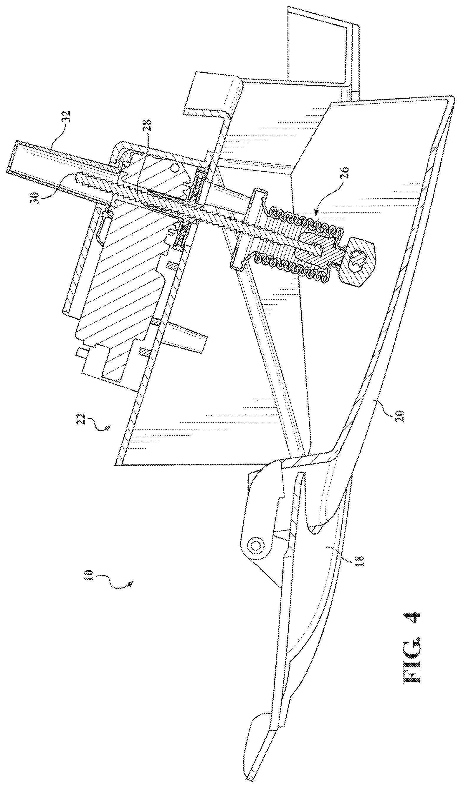 Patent US11780511 Figure 4 – Active front wheel deflector assembly