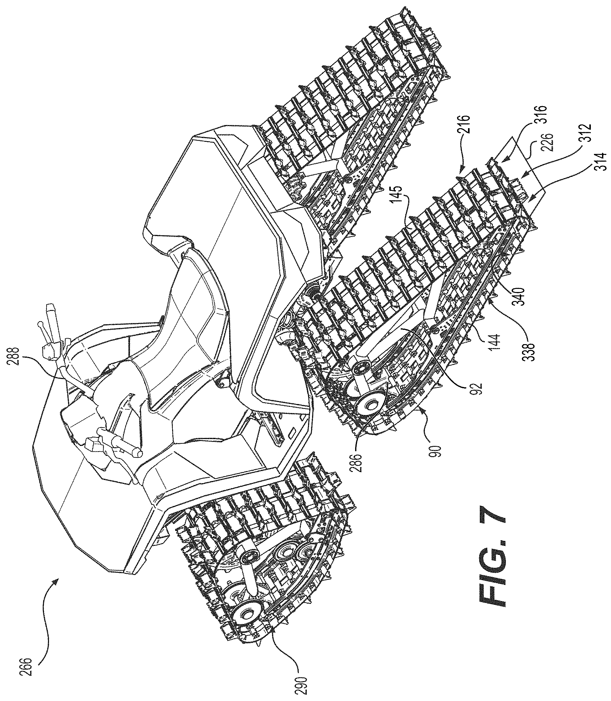 Patent US11780513 Figure 7 – Rear track assembly for a vehicle