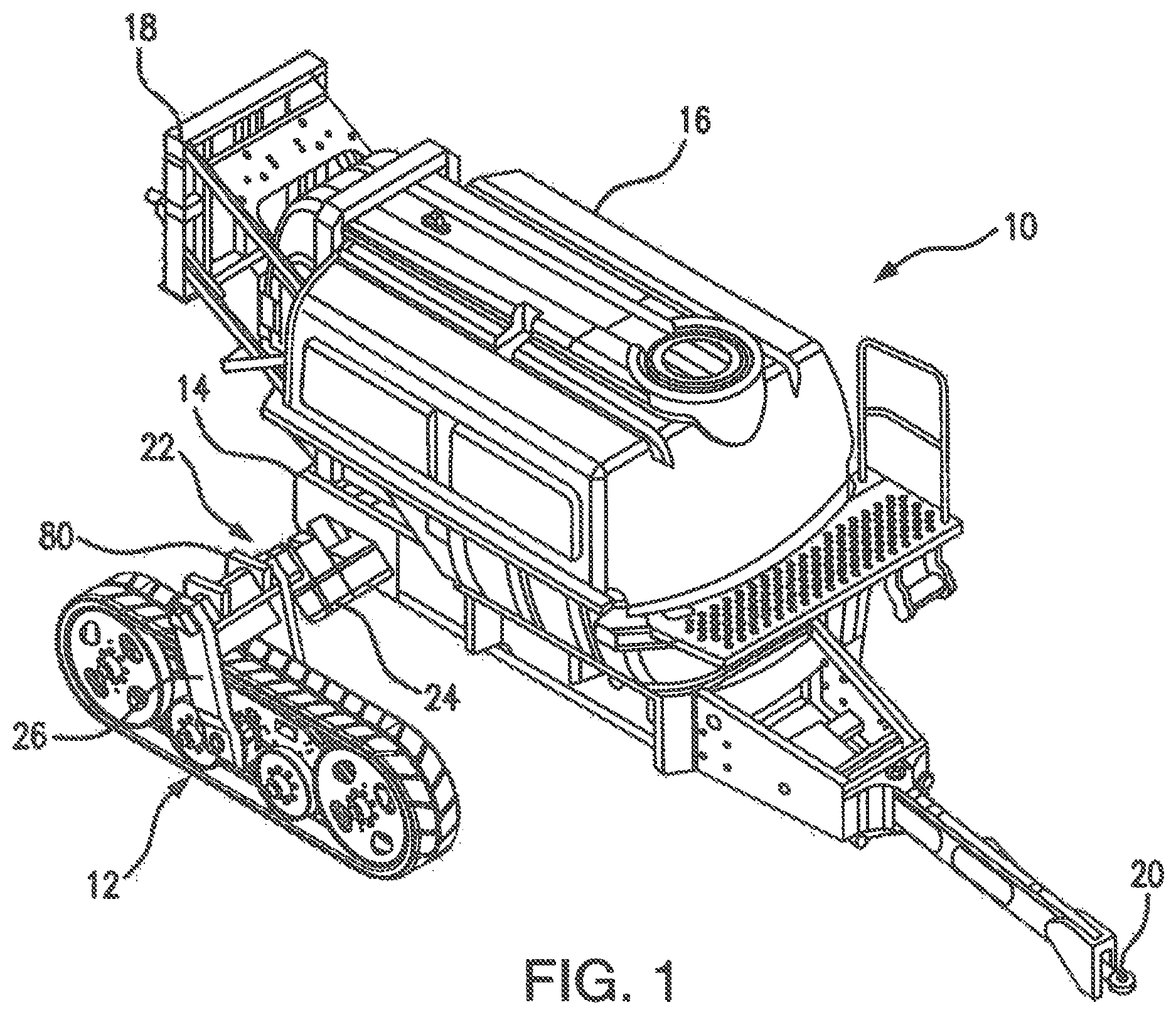 Patent US11780514 Figure 1 – Track assembly for farm implement