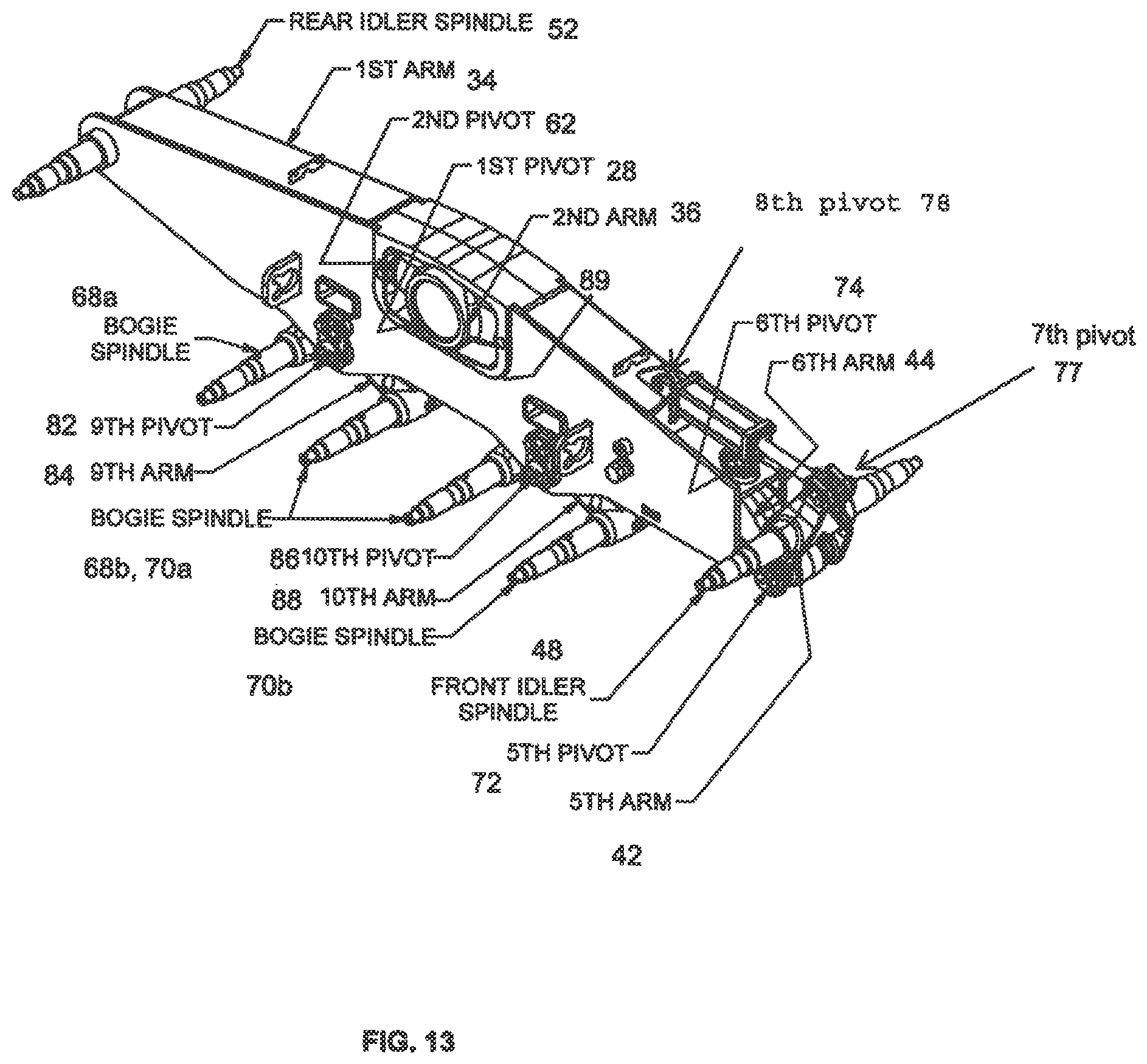 Patent US11780514 Figure 14 – Track assembly for farm implement